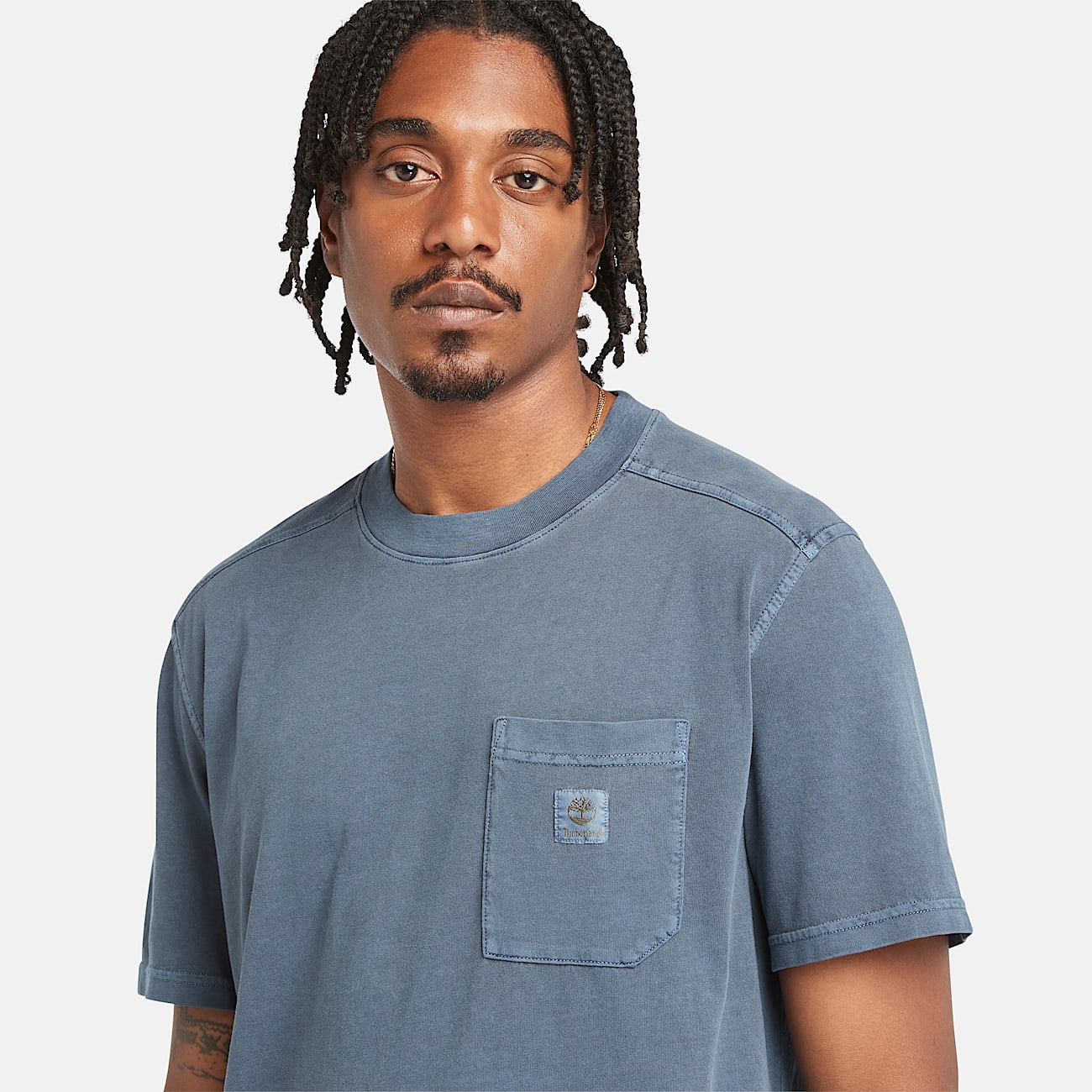 Merrymack River T-Shirt mit Stückfärbung für Herren in Dunkelblau - 3