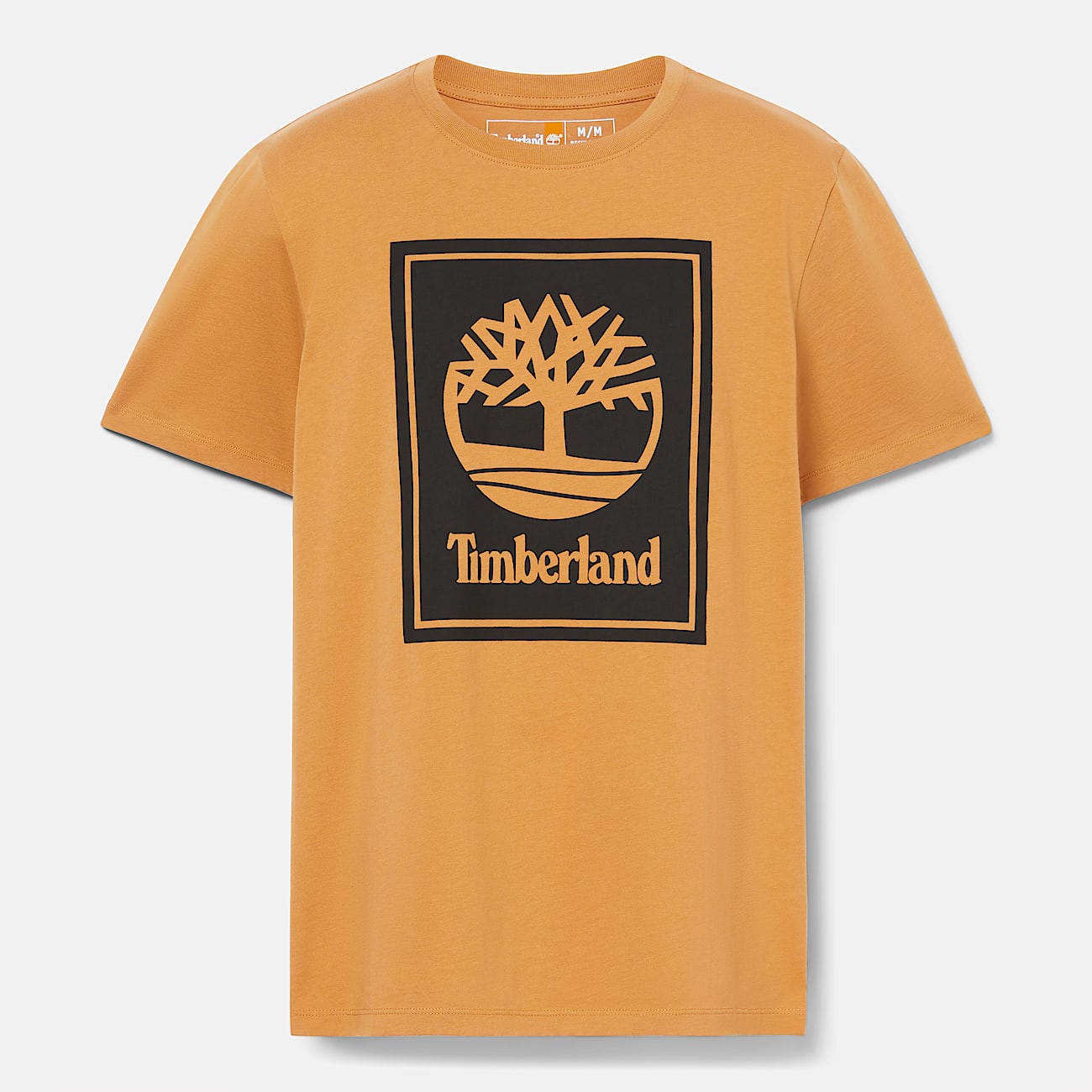 Contrast Stack Logo T-Shirt for Men in Dark Yellow - 5