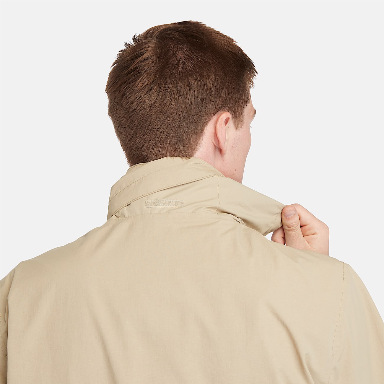 Waterproof Bomber Jacket for Men in Beige