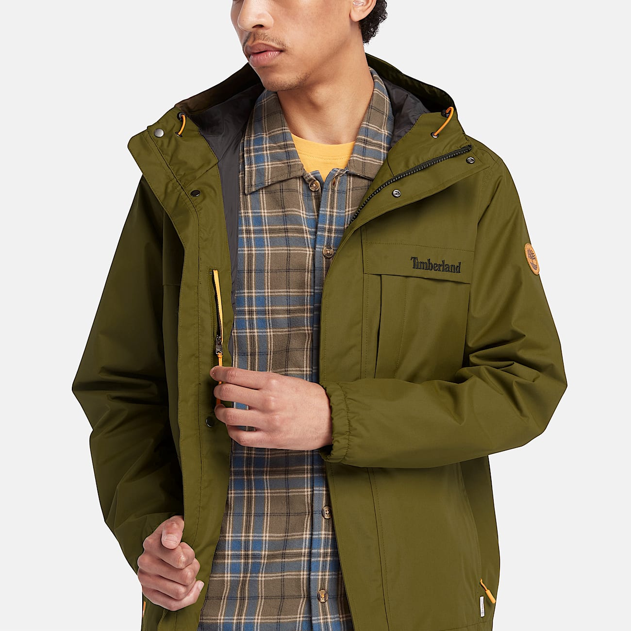 Impermeable Benton para hombre en verde - 3