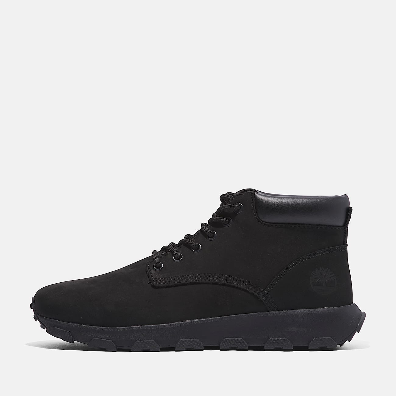 Winsor Park Mid Lace-Up Trainer for Men in Black