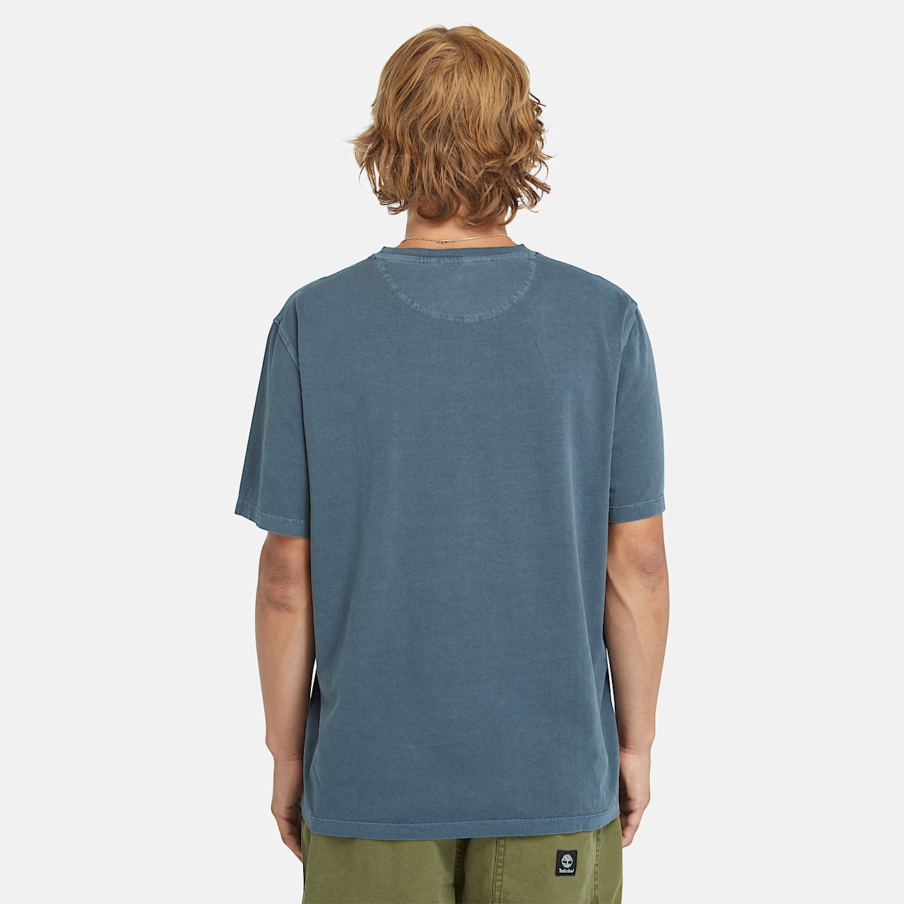 T-shirt à manches courtes Dunstan River teint en pièce pour homme en bleu foncé - 4