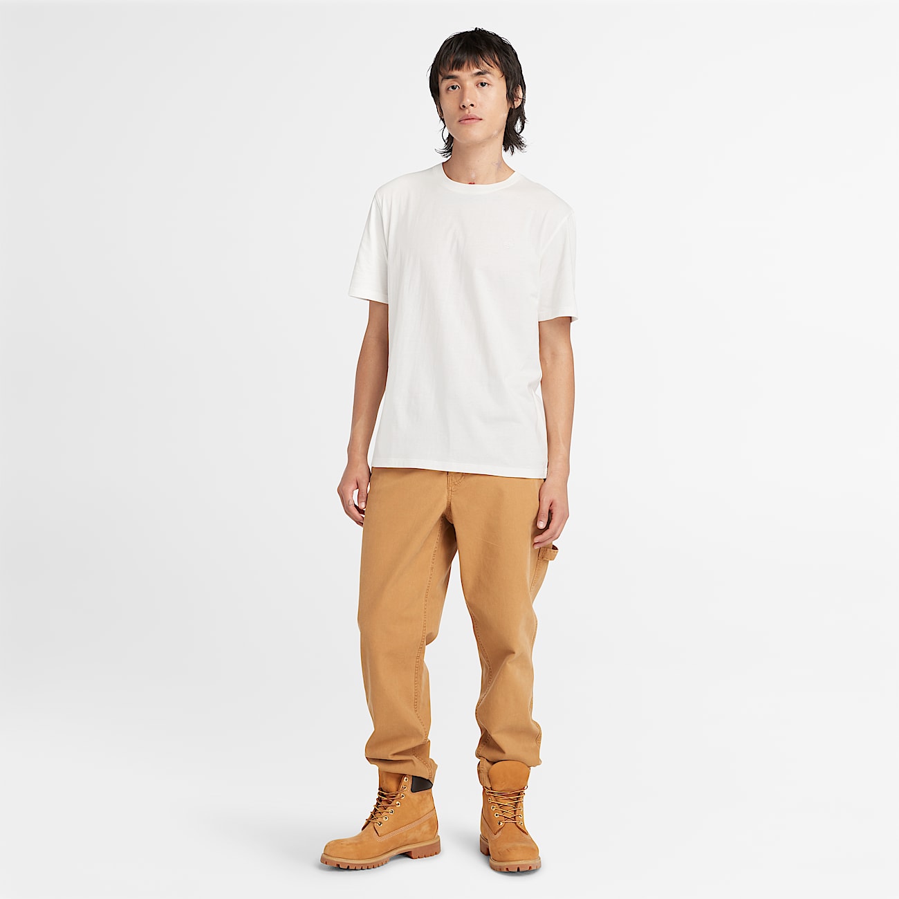 Dunstan River Garment Dye Short-Sleeve T-Shirt for Men in Undyed