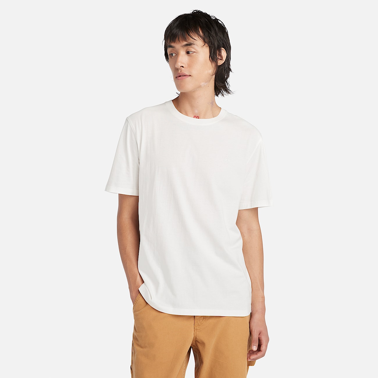 Dunstan River Garment Dye Short-Sleeve T-Shirt for Men in Undyed