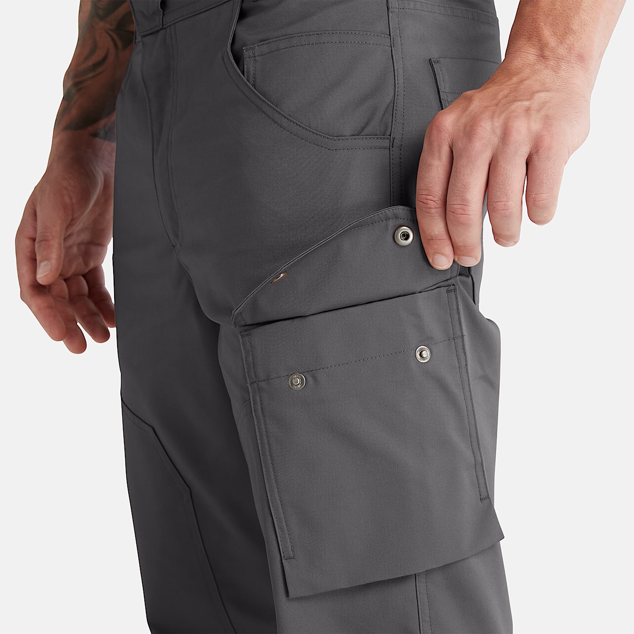 Calças de Carpinteiro Timberland PRO® Morphix para Homem em cinzento-escuro - 4