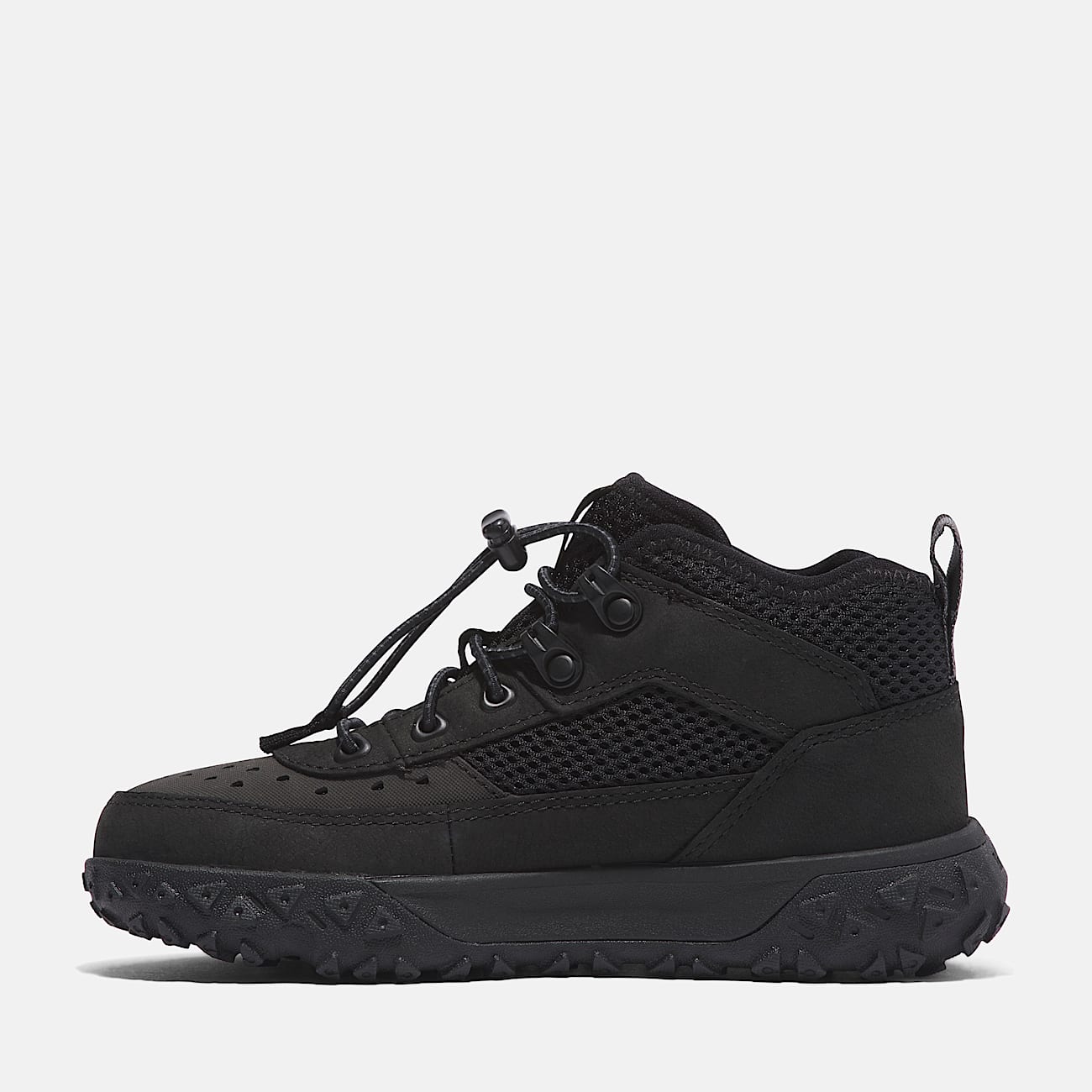 GreenStride™ Motion 6 Mid Bungee Trainer for Youth in Black - 6