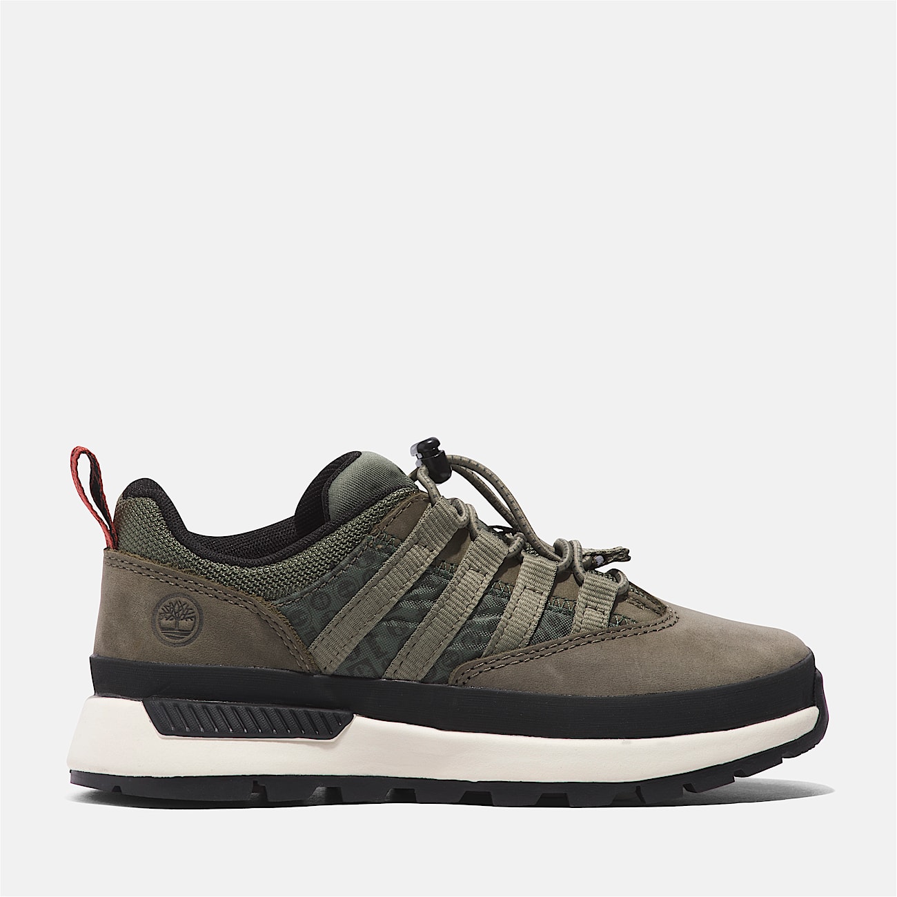 Euro Trekker Low Lace-Up Sneaker voor juniors in donkergroen - 1