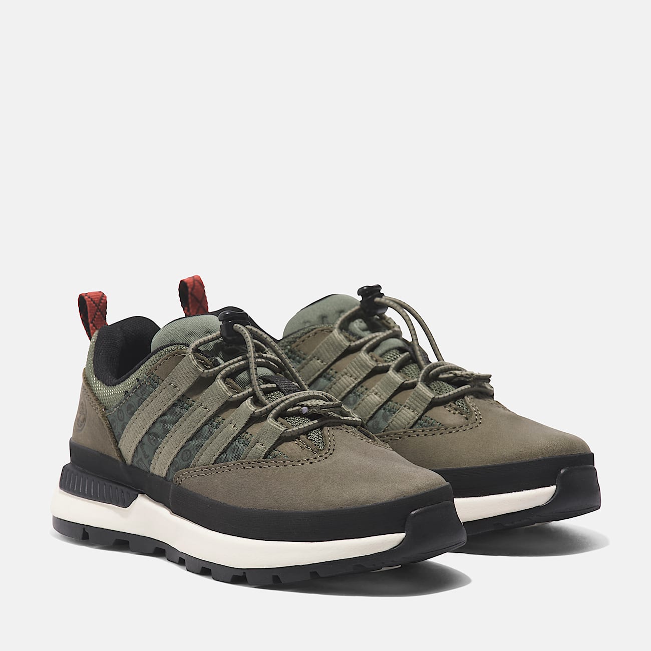 Euro Trekker Low Lace-Up Sneaker voor juniors in donkergroen - 4