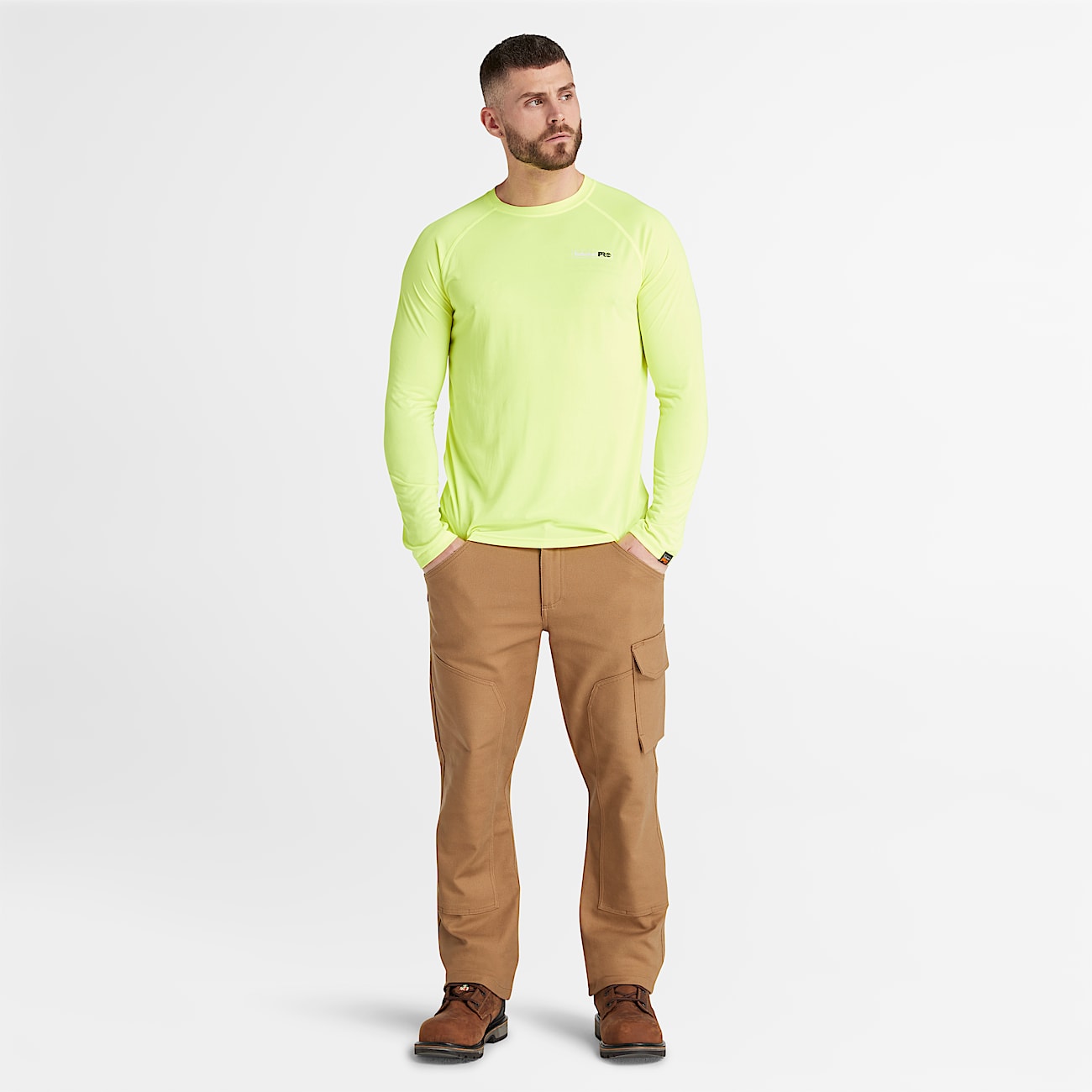 Timberland PRO® Wicking Good Sport LS T-Shirt for Men in Yellow - 2