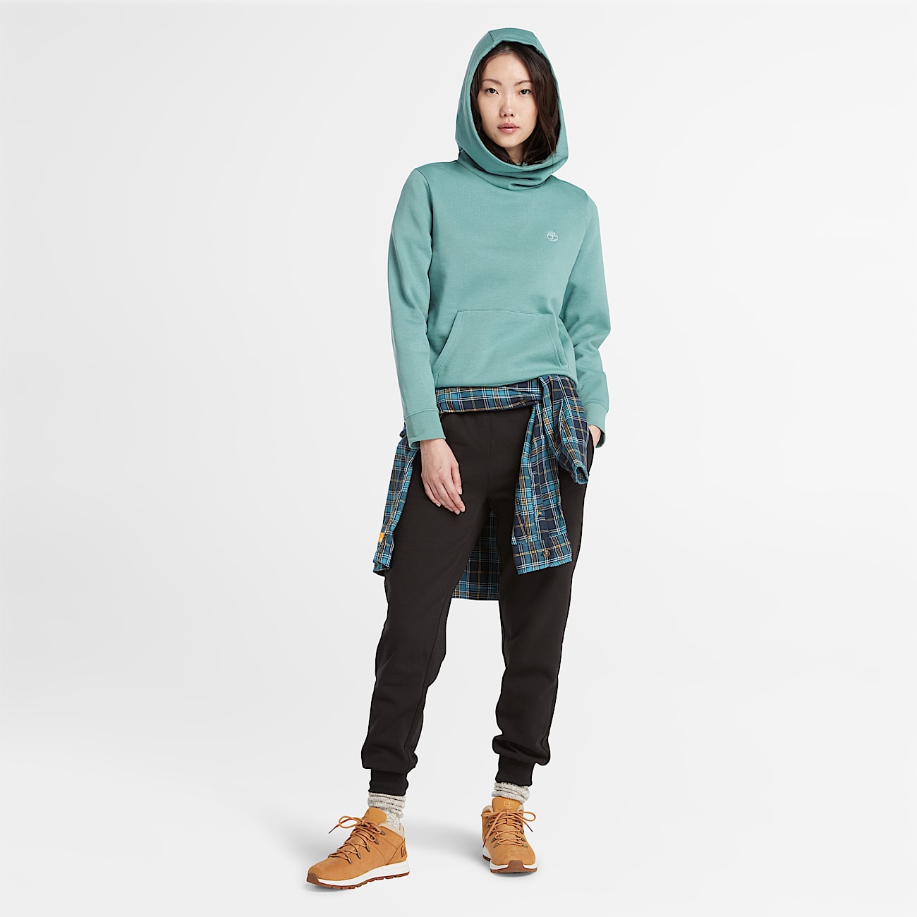 Joggers con Rovescio Spazzolato Exeter River da Donna in colore nero