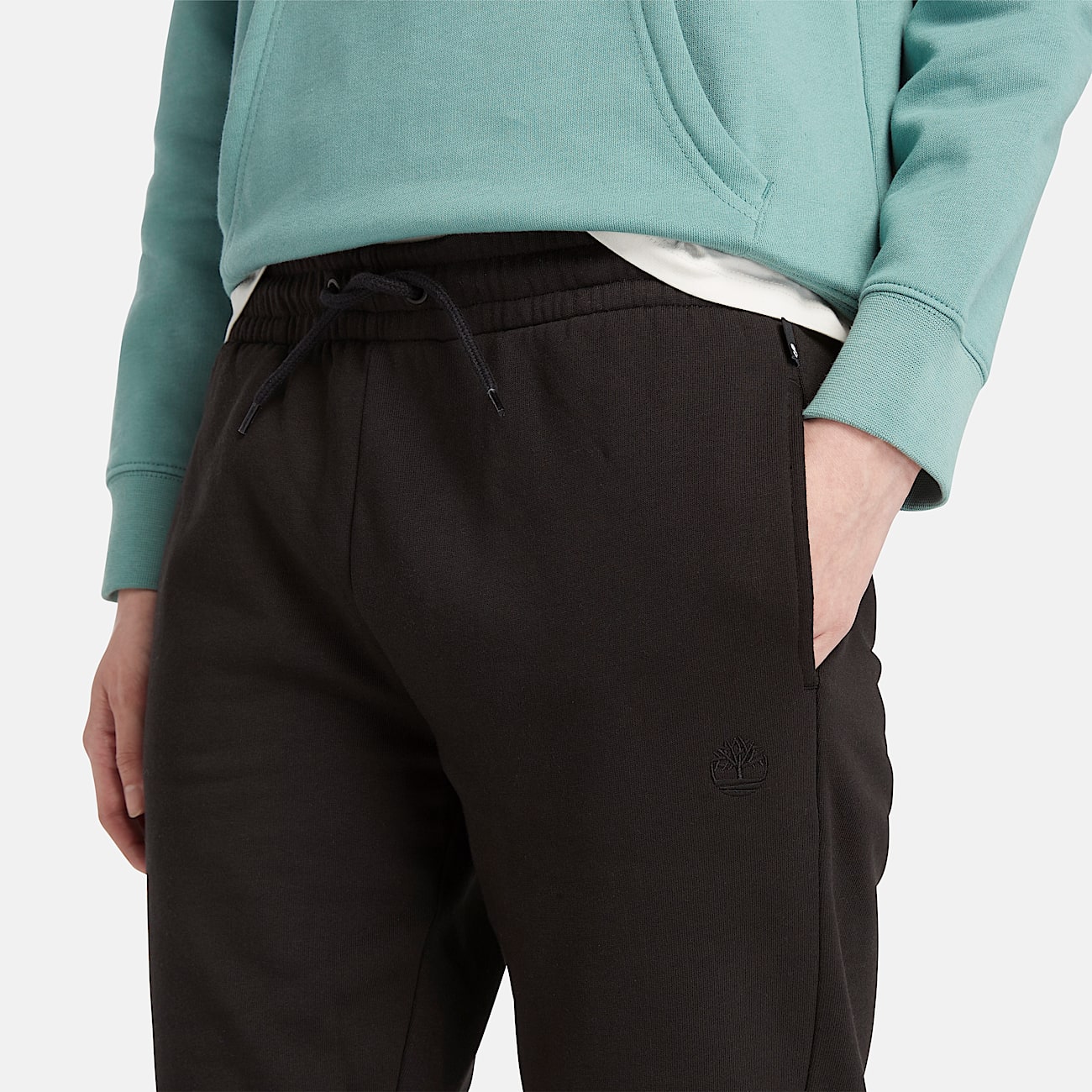 Joggers con Rovescio Spazzolato Exeter River da Donna in colore nero
