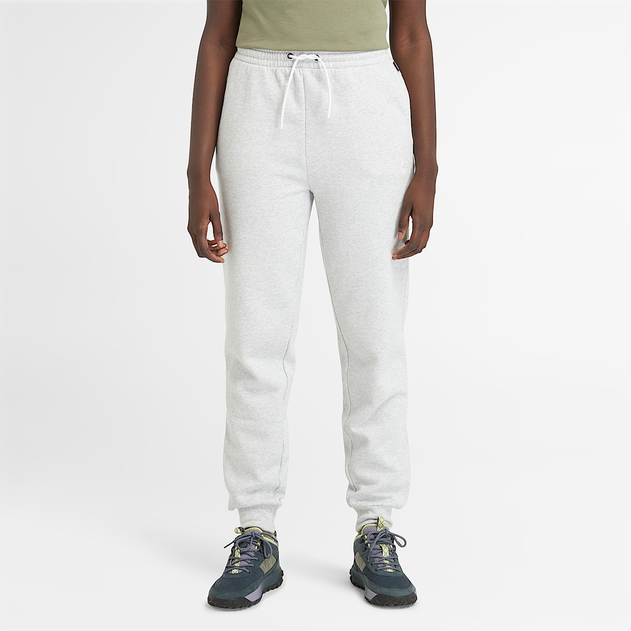 Joggers con Rovescio Spazzolato Exeter River da Donna in grigio chiaro