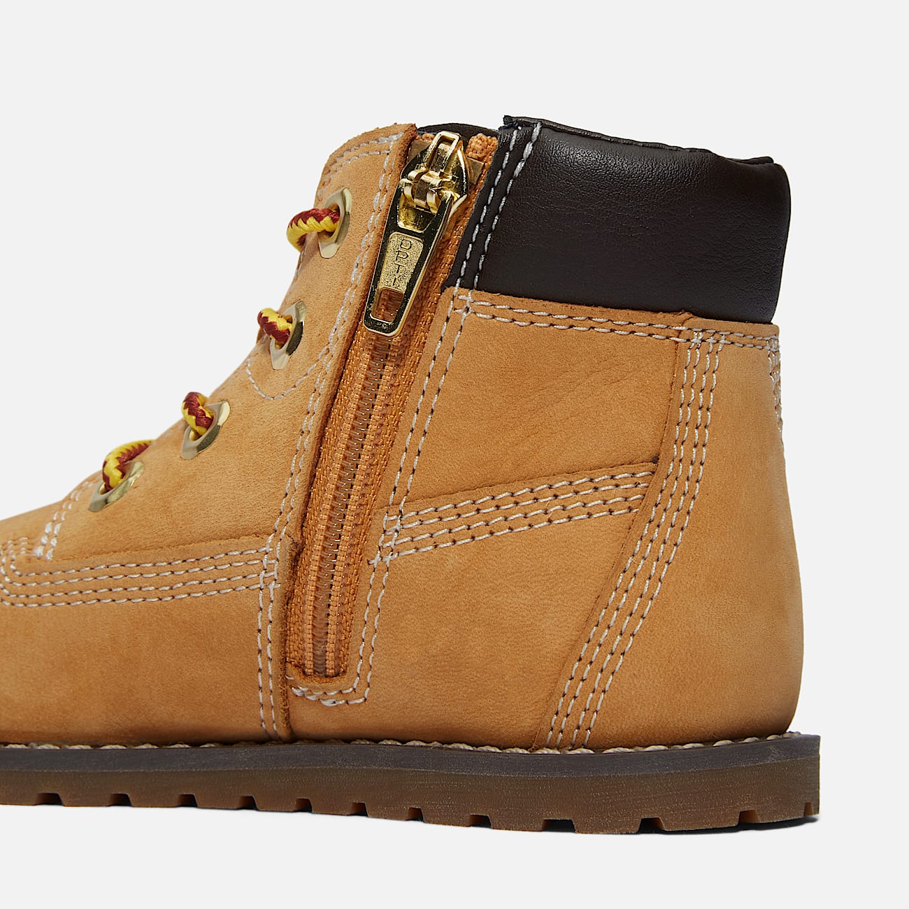 Pokey Pine Halfhoge Veterboot met rits voor peuters in geel - 7