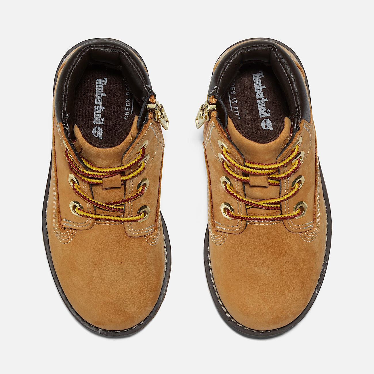 Pokey Pine Halfhoge Veterboot met rits voor peuters in geel - 2