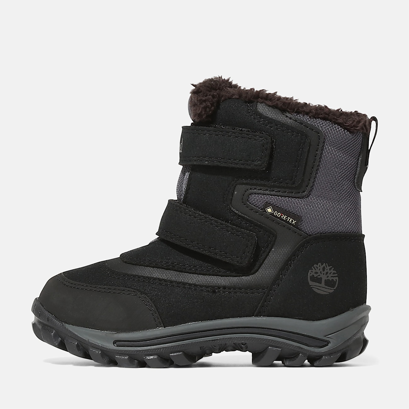 Botas de snowboard de media caña con  membrana de GORE-TEX y cierre de velcro Chillberg para niño (de 20 a 30) en negro - 7