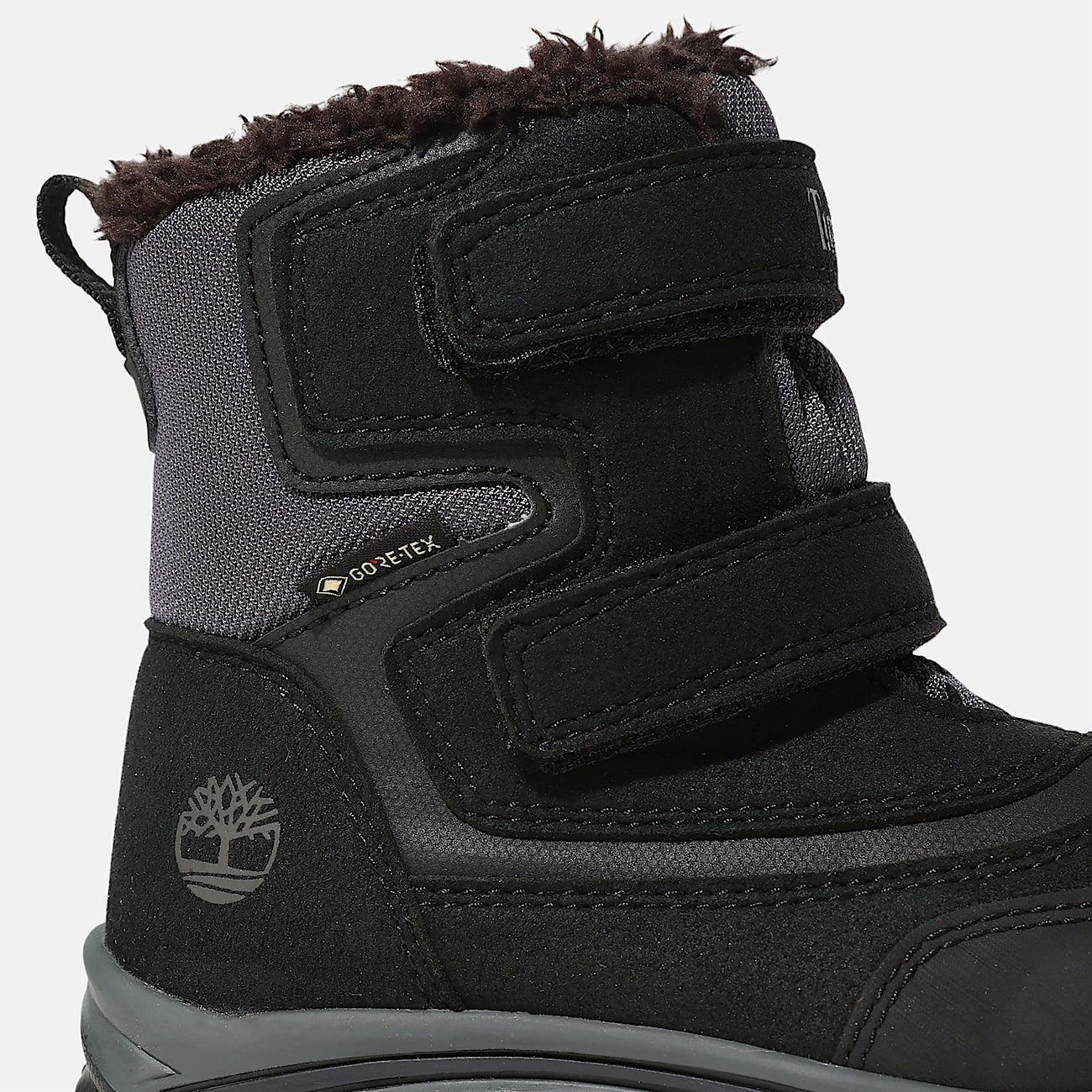 Botas de snowboard de media caña con  membrana de GORE-TEX y cierre de velcro Chillberg para niño (de 20 a 30) en negro - 6