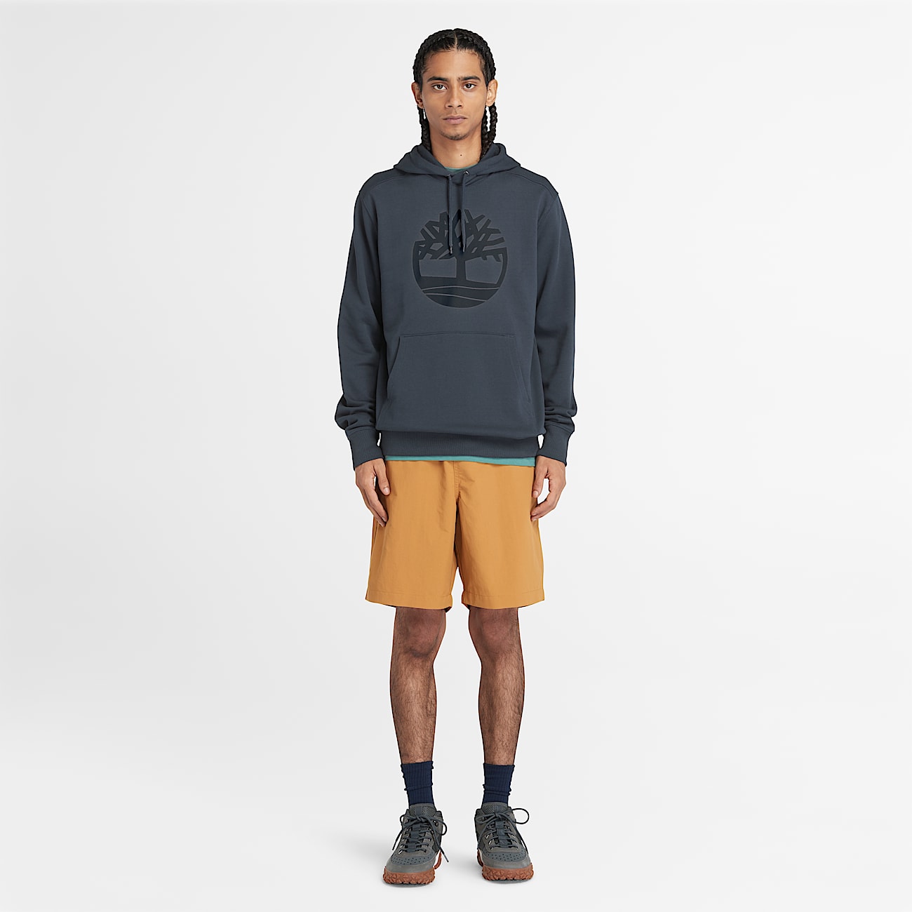 Kennebec River Tree Logo Hoodie for Men in Dark Blue - 2