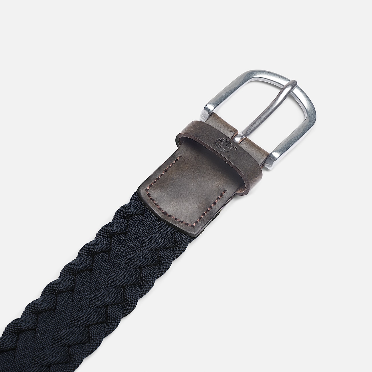 35 mm Flechtgürtel mit Lederdetails für Herren in Dunkelblau