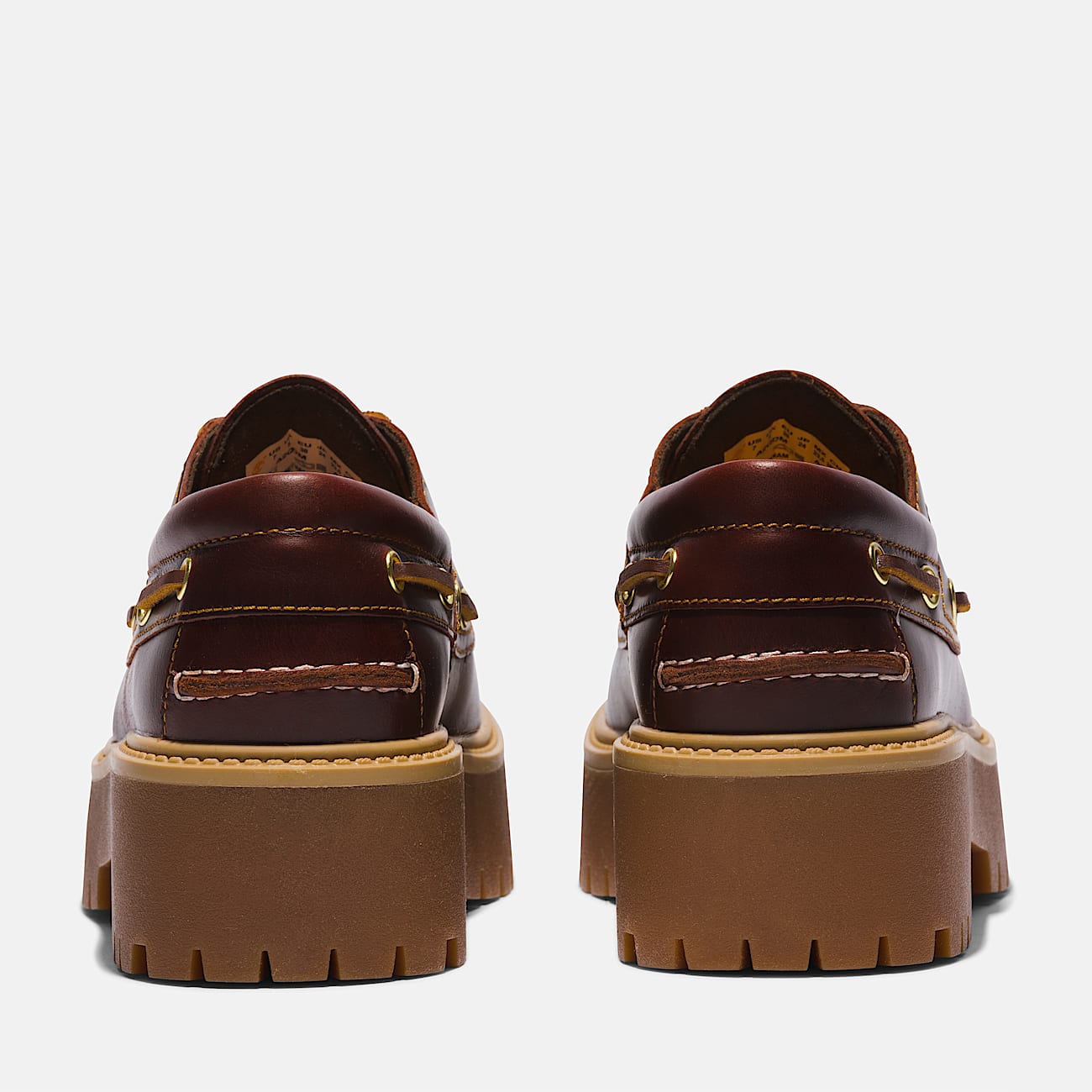 Chaussure bateau Stone Street pour femme en marron foncé - 5