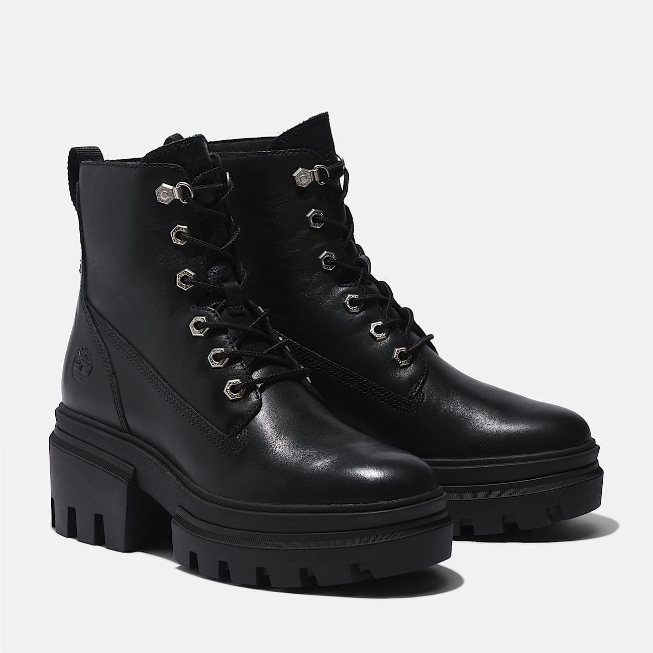 Everleigh Mid Lace-Up Boot for Women in Black