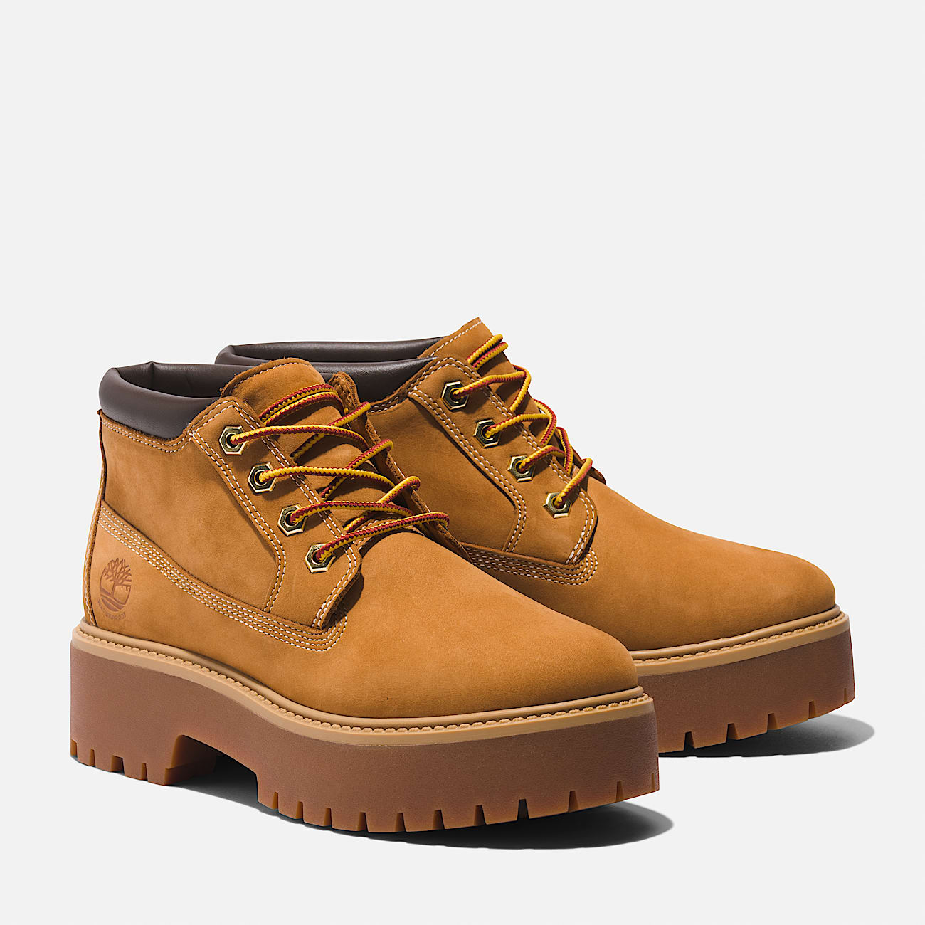 Stone Street Waterproof Platform Boot for Women in Yellow - 4