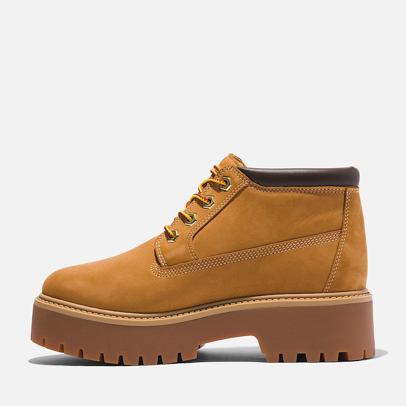Stone Street Waterproof Platform Boot for Women in Yellow - 6