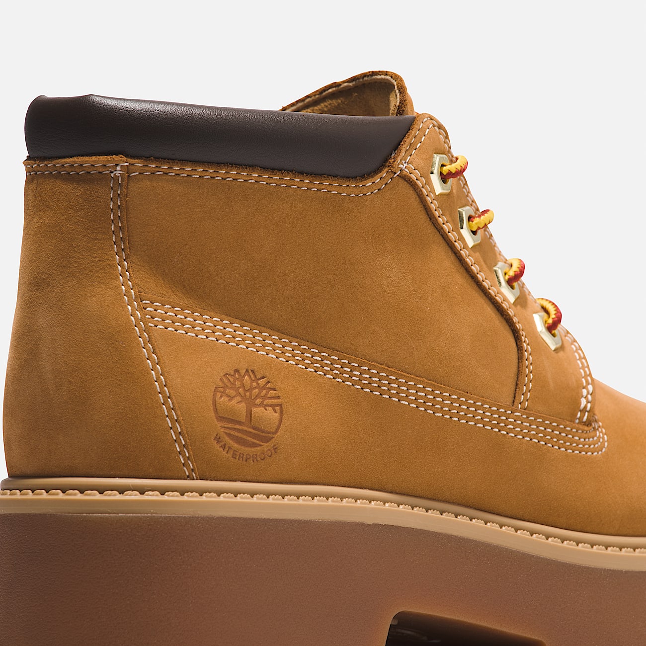 Stone Street Waterproof Platform Boot for Women in Yellow - 7