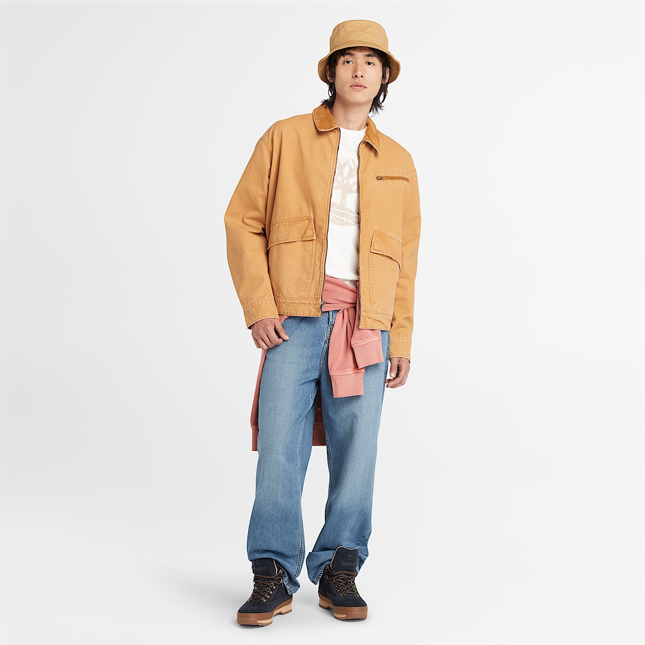 Strafford Washed Canvas Jacket for Men in Yellow