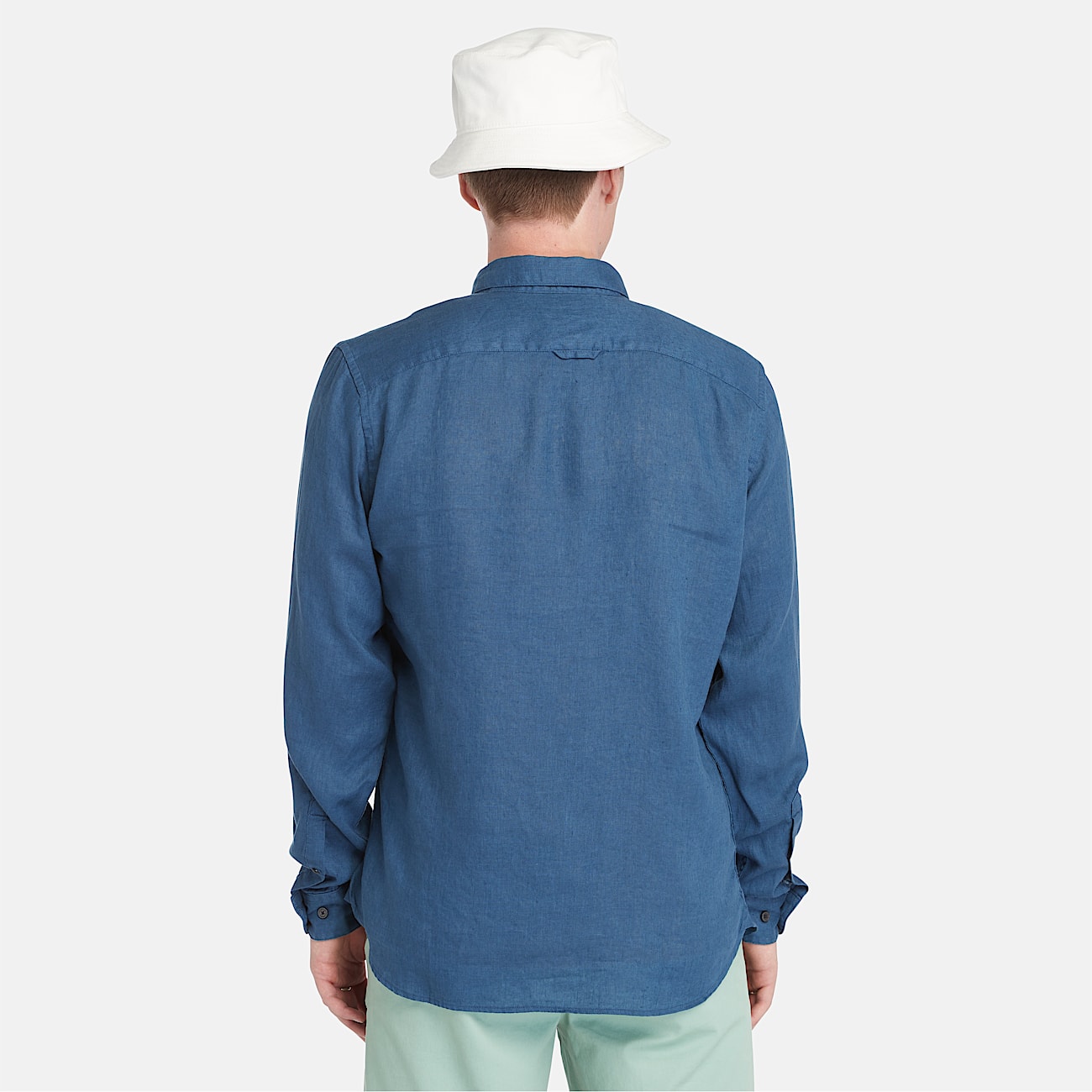 Mill Brook Linen Shirt for Men in Navy