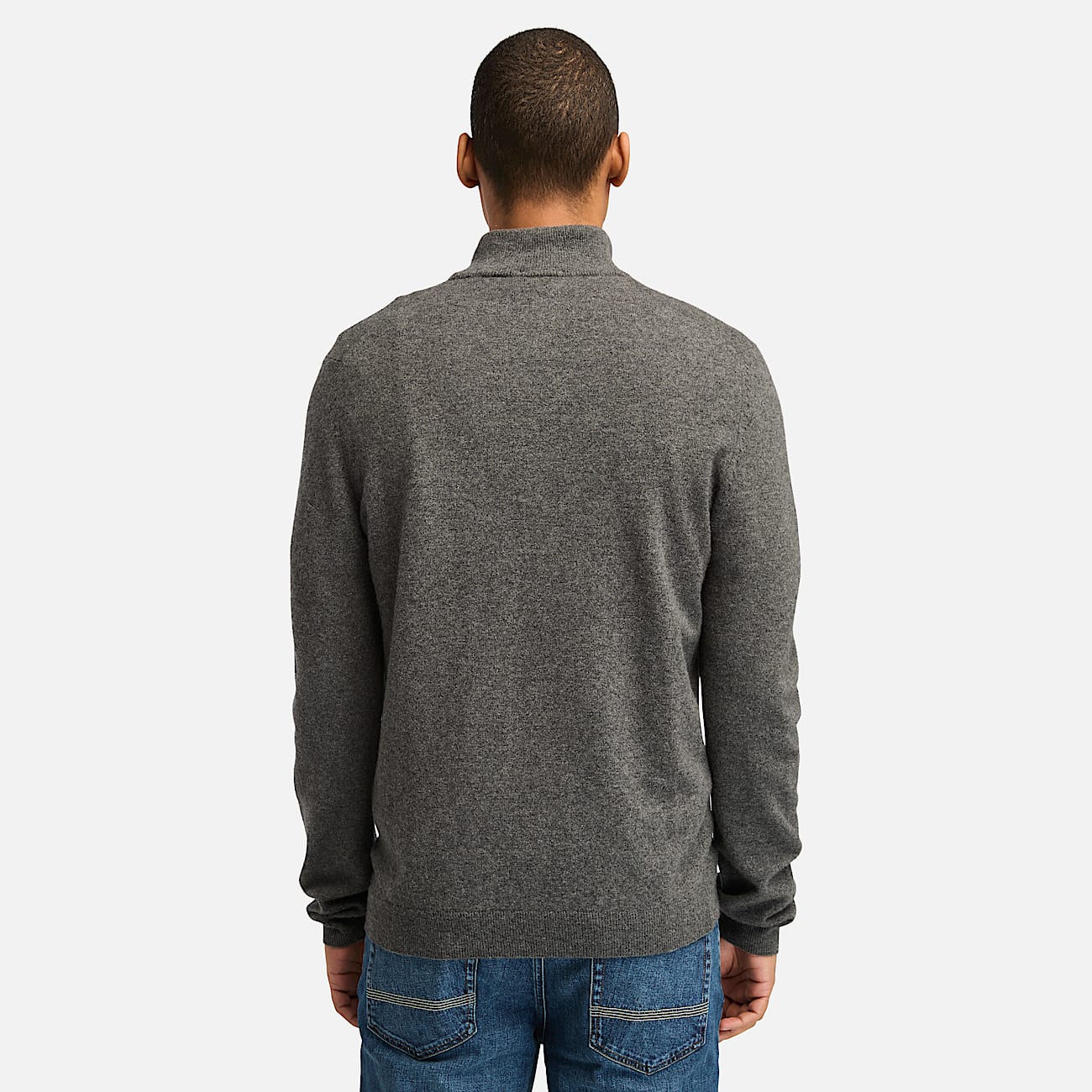 Maglione con Zip a 1/4 Cohas Brook da Uomo in grigio - 4