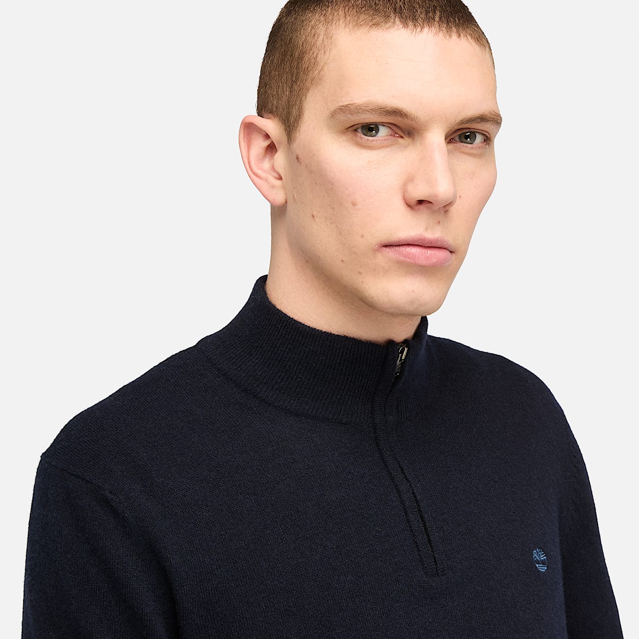 Cohas Brook Pullover mit 1/4-Reißverschluss für Herren in Dunkelblau - 3