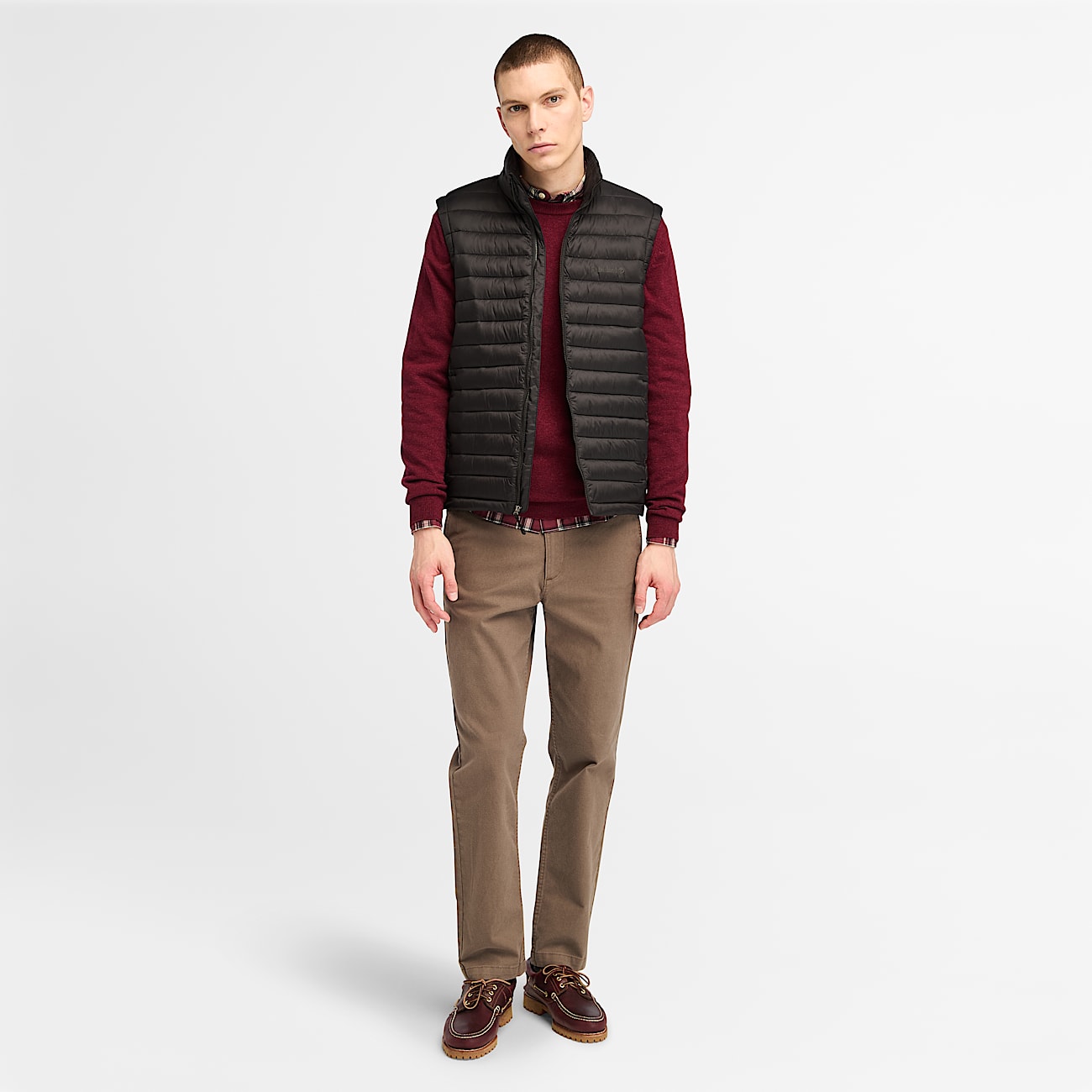 Cohas Brook Merino Crew Neck Jumper for Men in Red