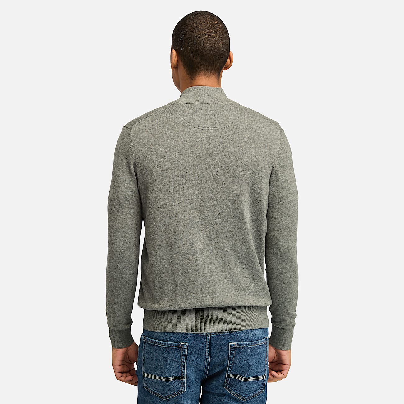 Maglione con Zip Williams River da Uomo in grigio - 4
