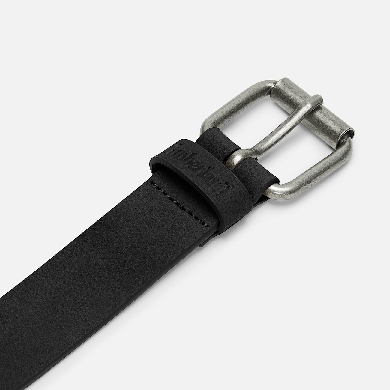 Nubuck Riem (35 mm) met verticale snedes voor heren in zwart - 2