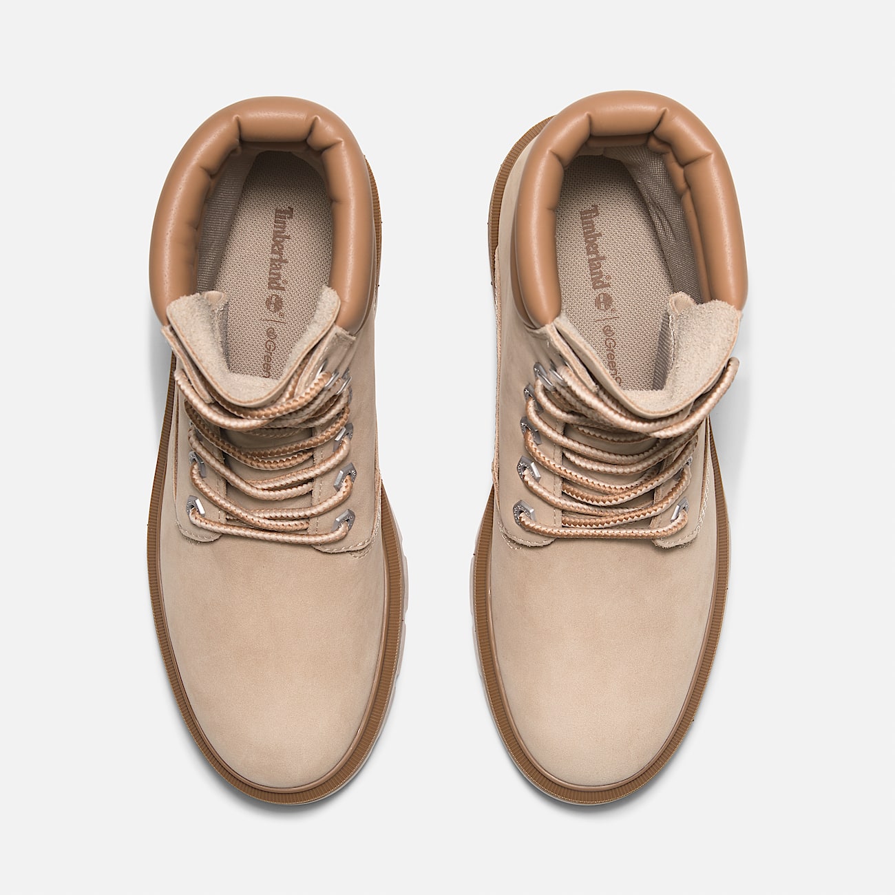 Halbhoher wasserdichter Cortina Valley Boot zum Schnüren für Damen in Hellbeige