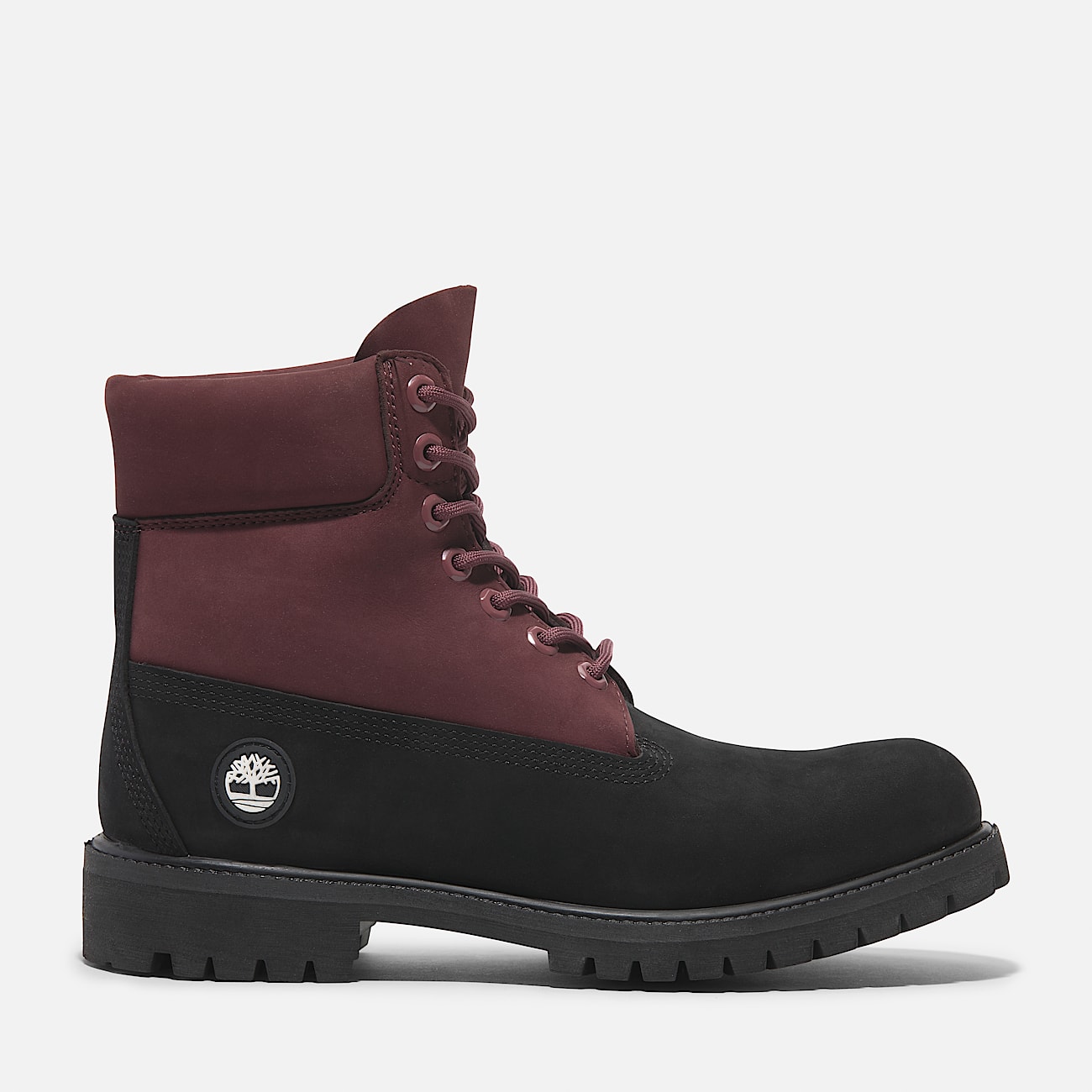 Timberland® Premium 6-Inch Lace Up Waterproof Boot for Men in Dark Red - 1
