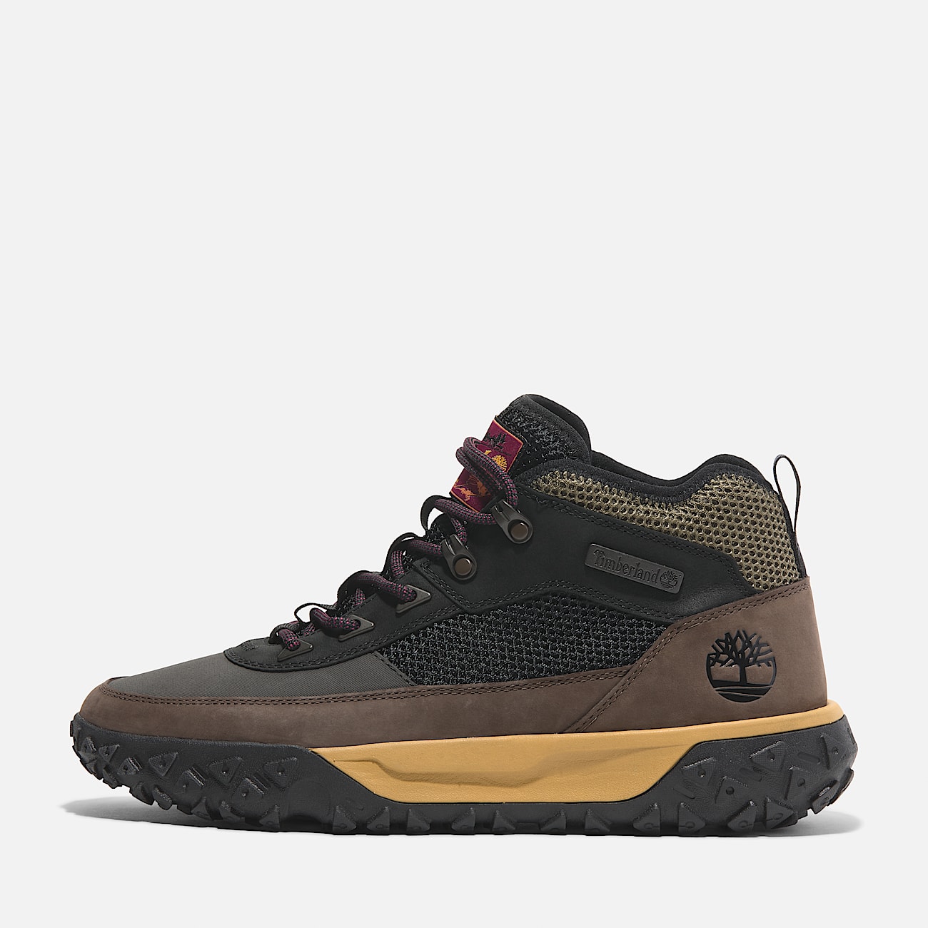 Scarpa Hiker Stringata Greenstride™ Motion 6 Mid da Uomo in colore nero/marrone
