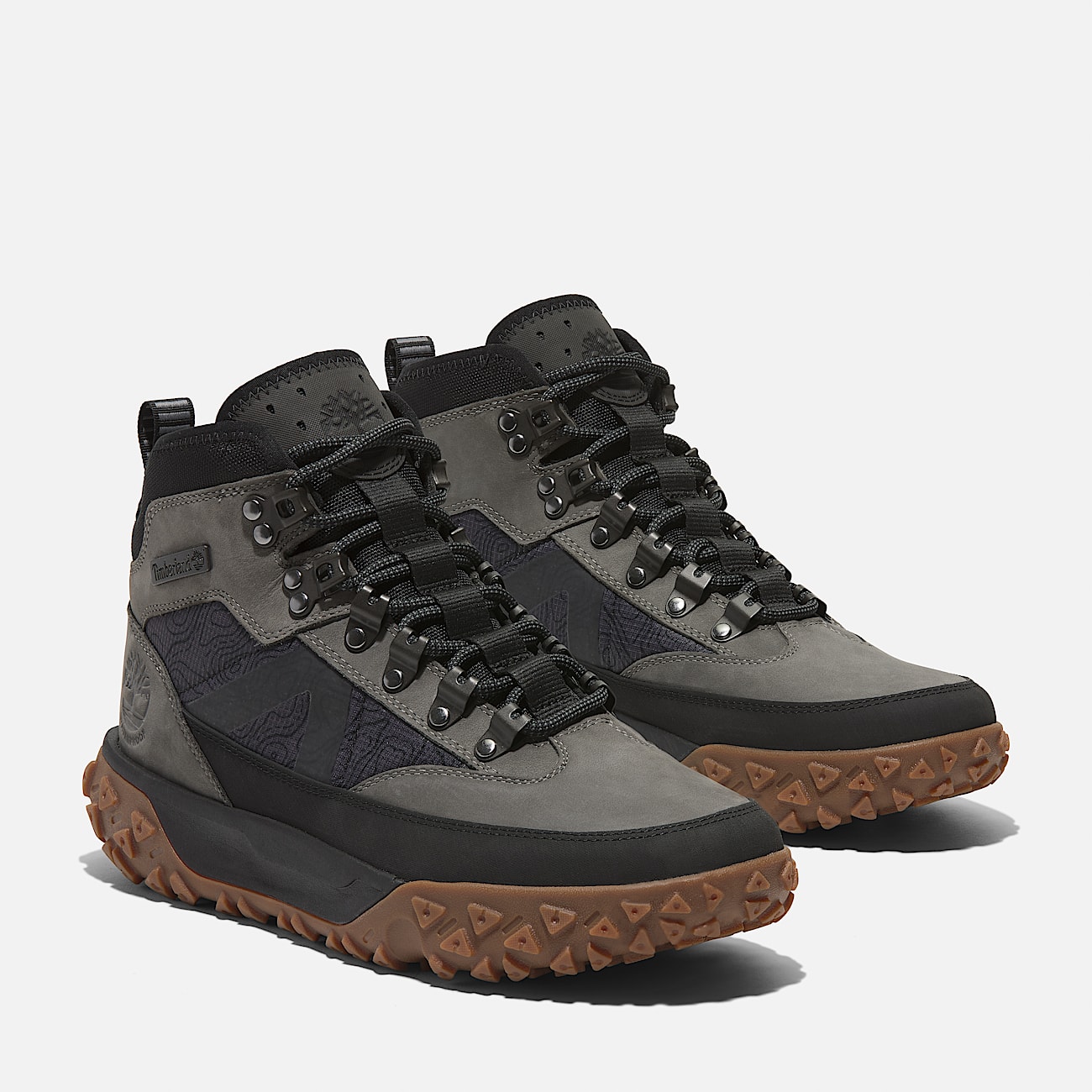 GreenStride™ Motion 6 Halfhoge Waterdichte Wandelsneaker met veters voor heren in grijs - 4