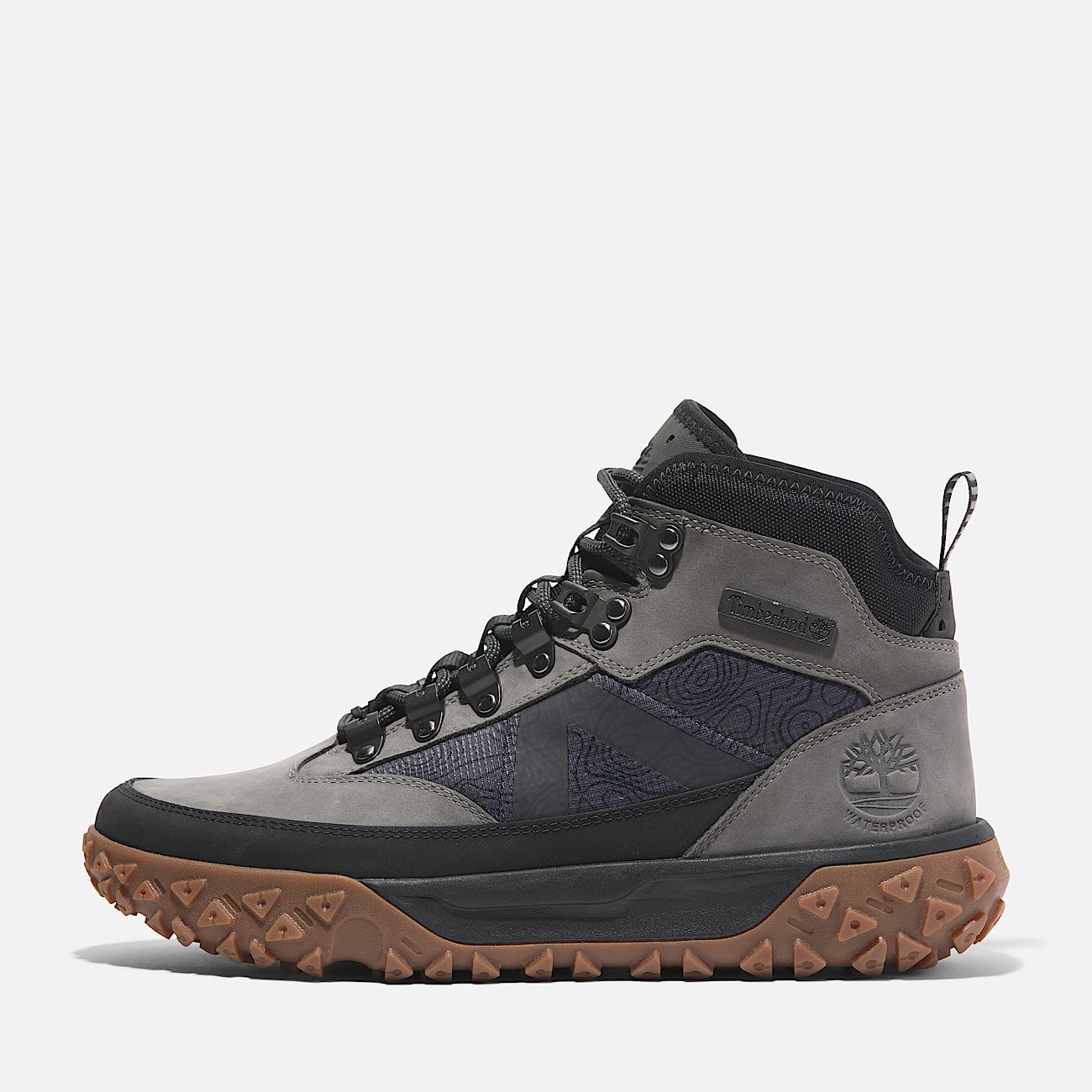 GreenStride™ Motion 6 Halfhoge Waterdichte Wandelsneaker met veters voor heren in grijs - 8