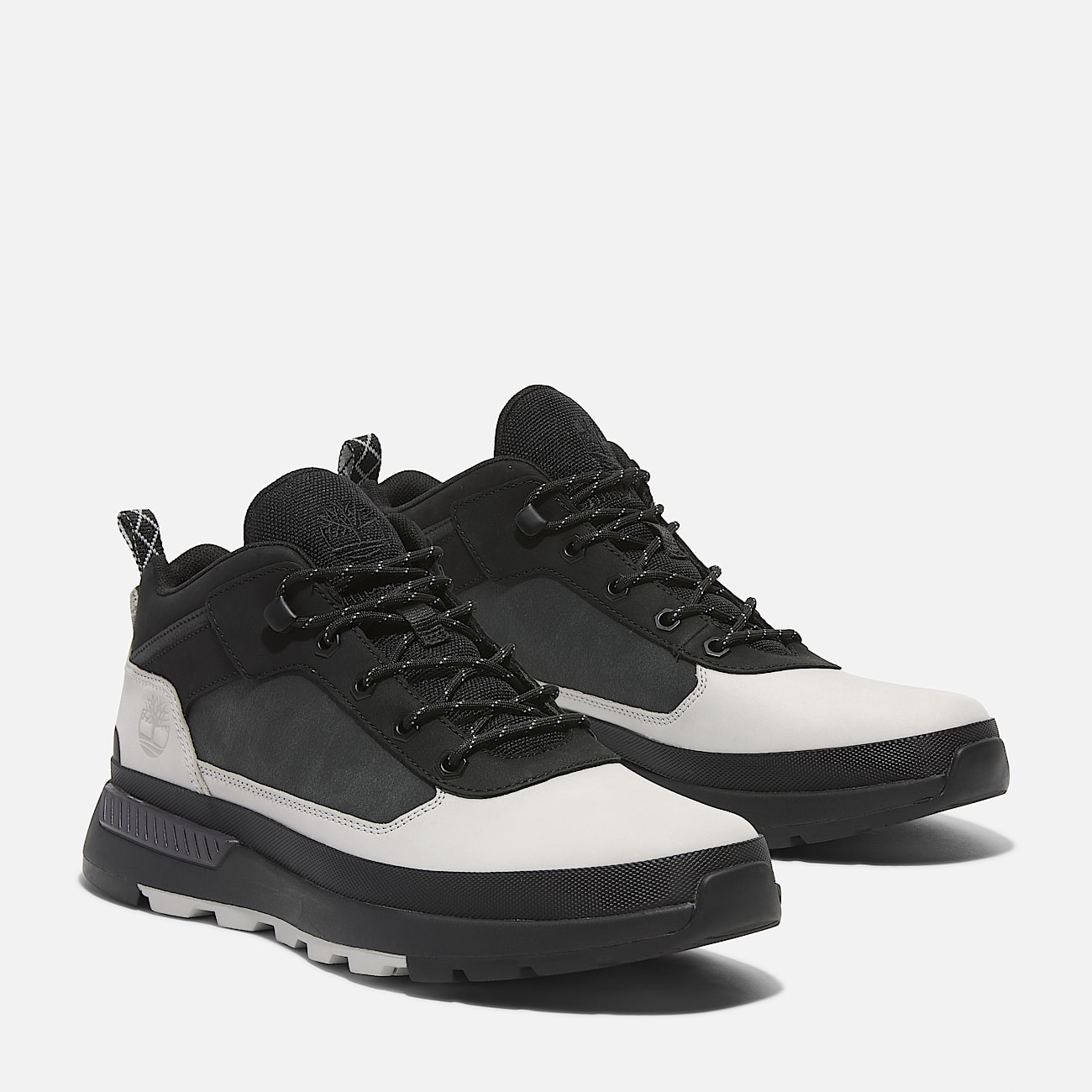 Halbhoher Field Trekker Sneaker zum Schnüren für Herren in Grau und Schwarz - 4