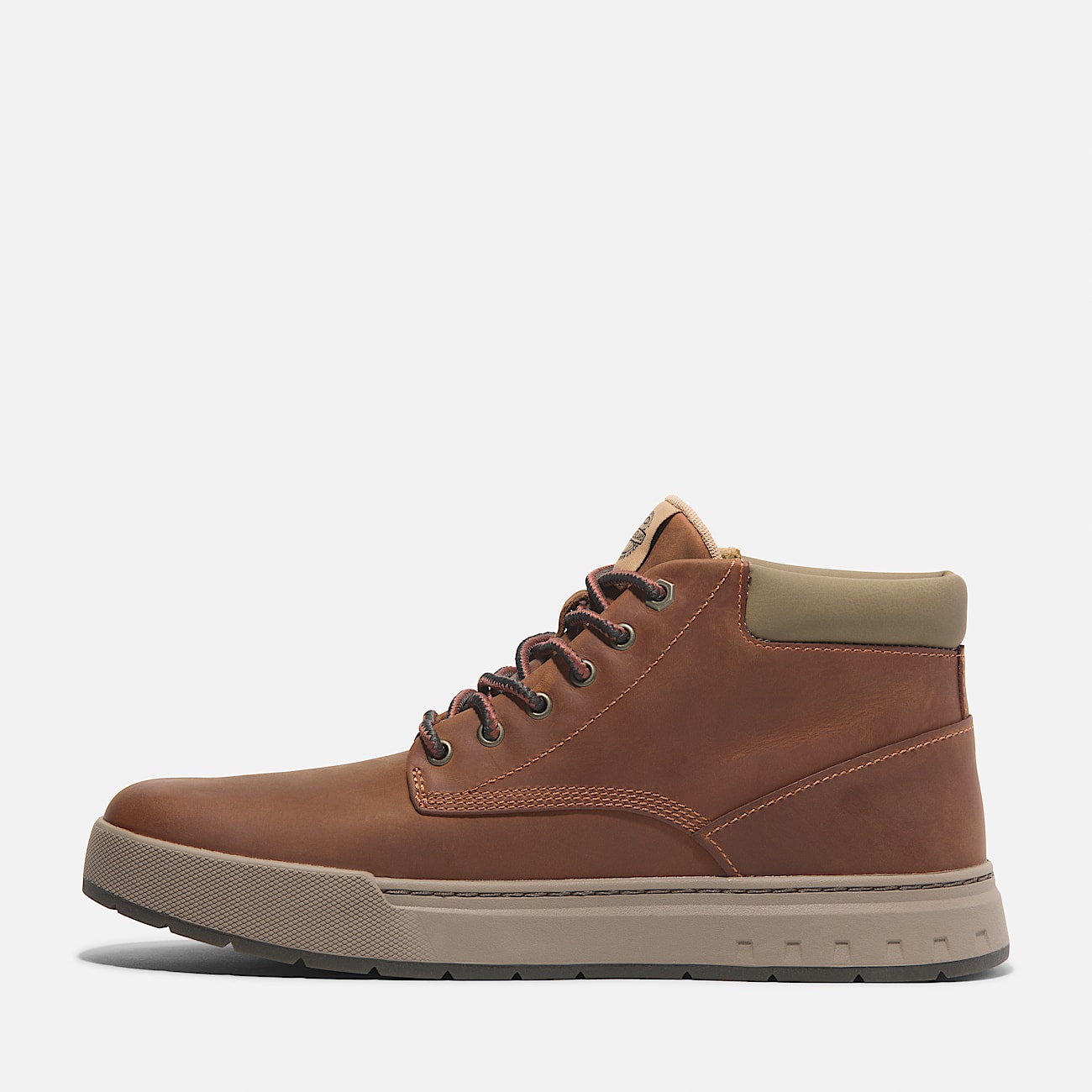 Maple Grove Mid Lace-Up Trainer for Men in Orange