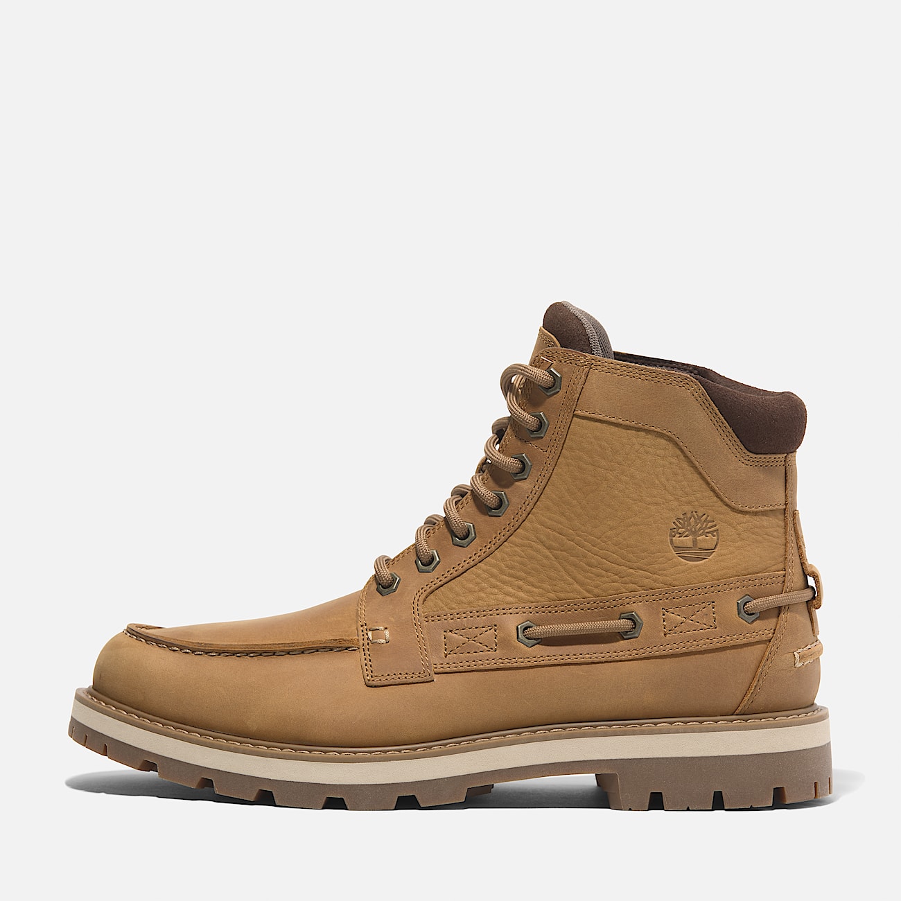 Britton Road 7-Eye Moc-toe Boot for Men in Yellow