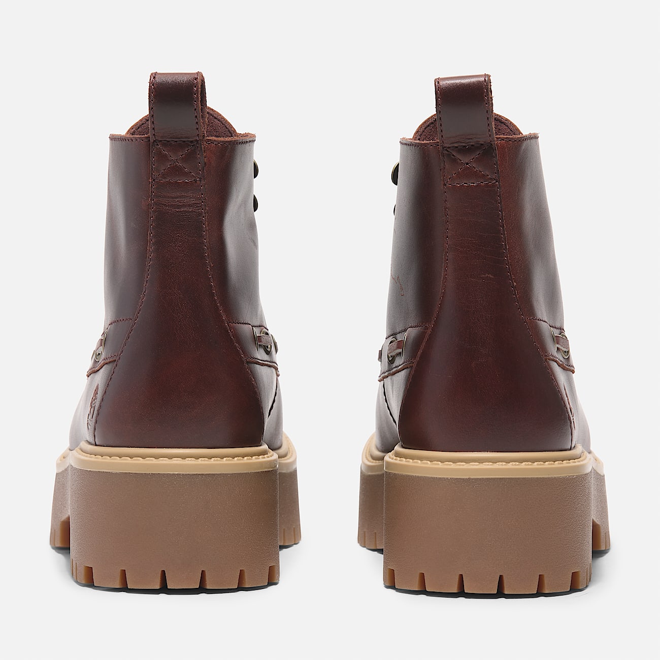 Stone Street 7-Eye Boot met plateauzool voor dames in donkerrood