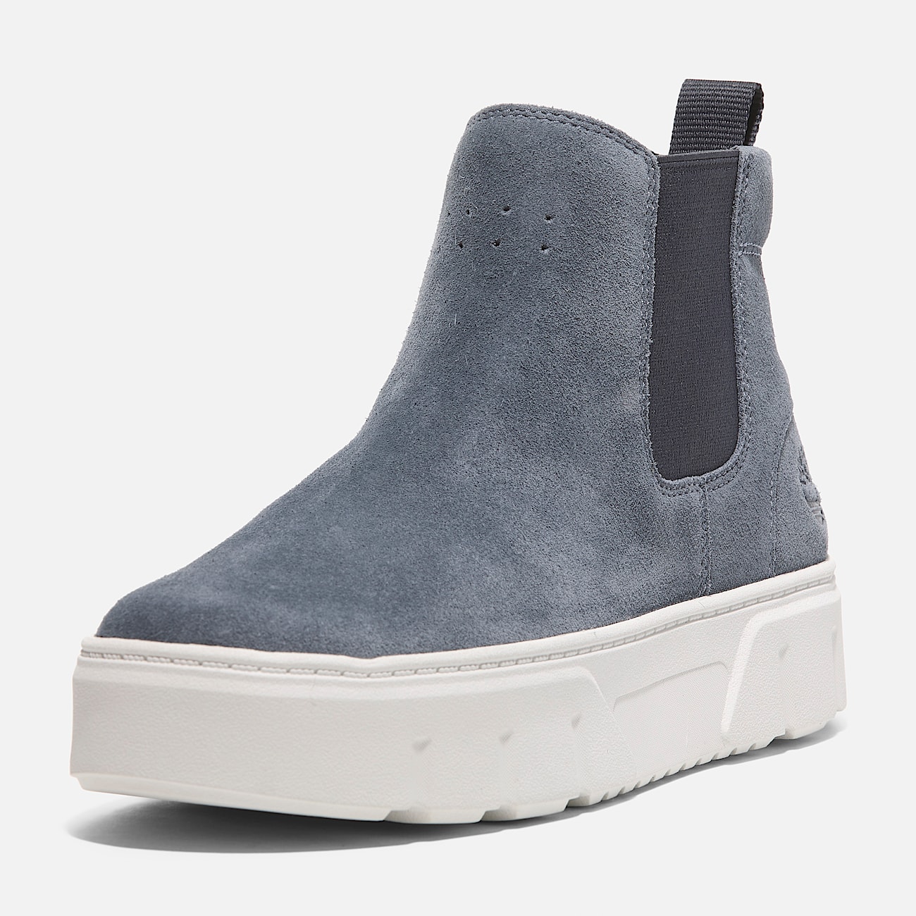 Zapatillas de media caña sin cordones Laurel Court para mujer en ante azul oscuro - 9