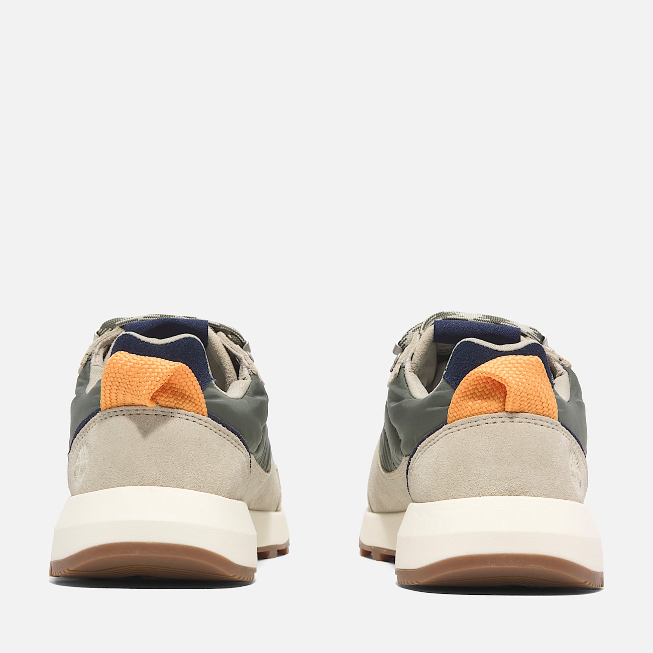 Retro Swift Low Lace-Up Trainer for Women in Dark Green & Beige