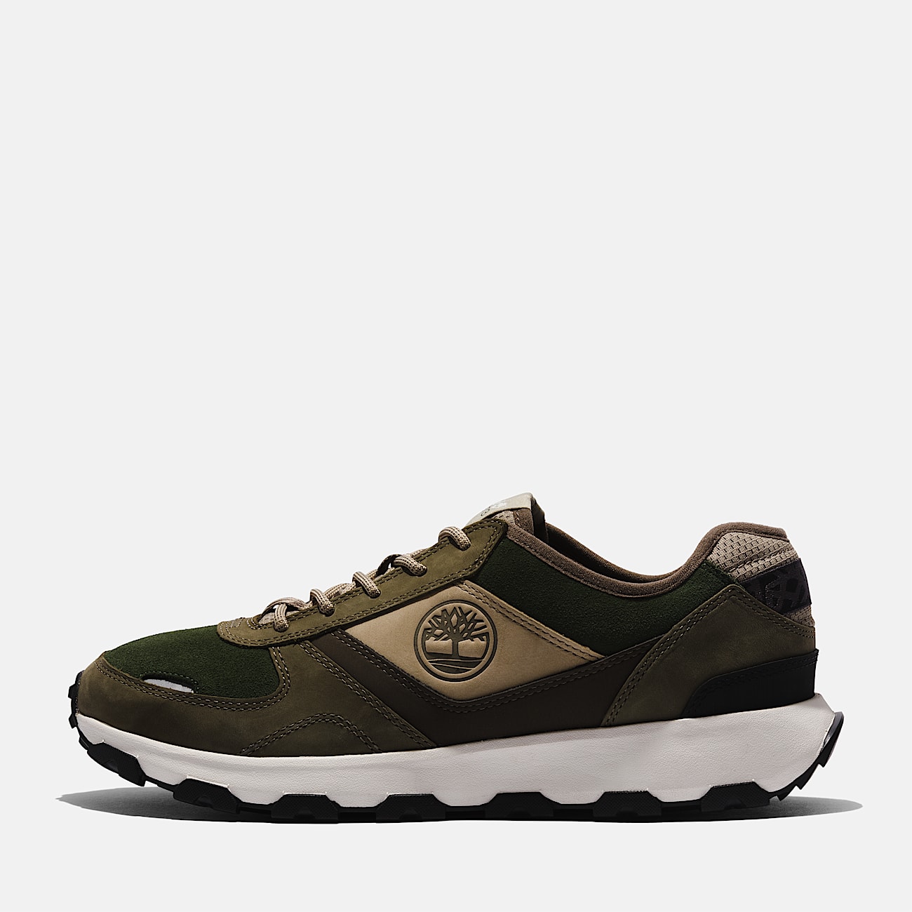 Winsor Park Low Lace Up Trainer for Men in Green - 8