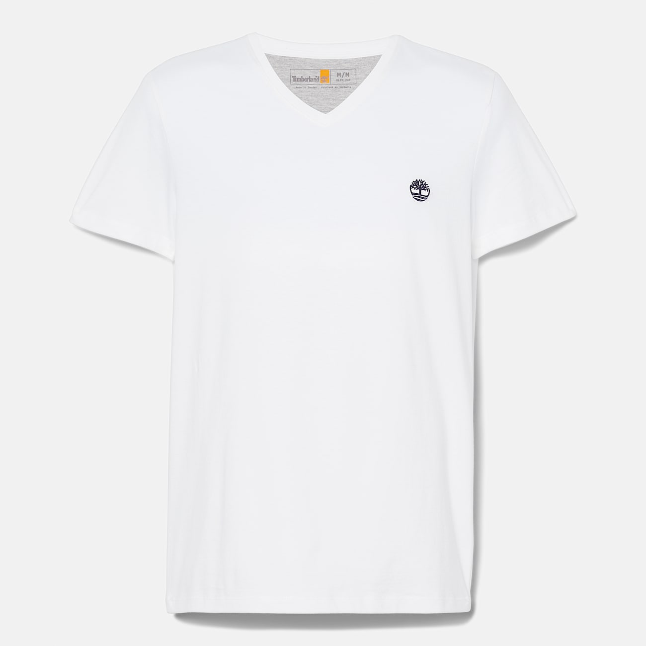 Dunstan River V Neck Short-Sleeve T-Shirt for Men in White - 5