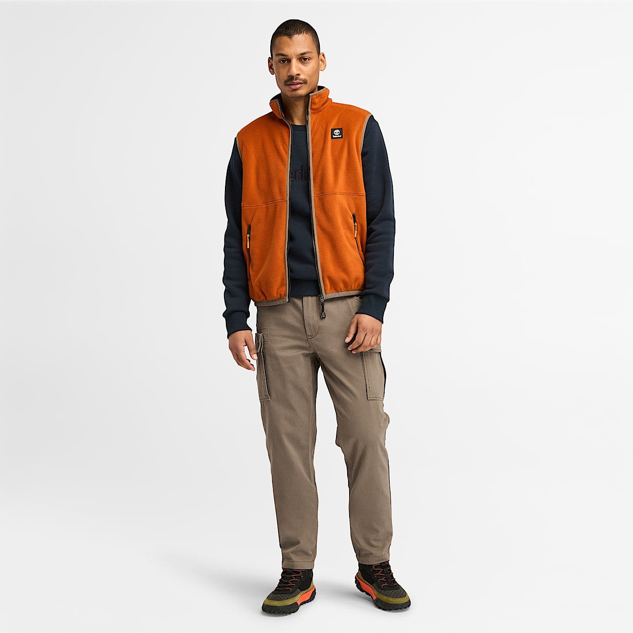 Pantalones cargo de sarga Brookline para hombre en marrón - 2