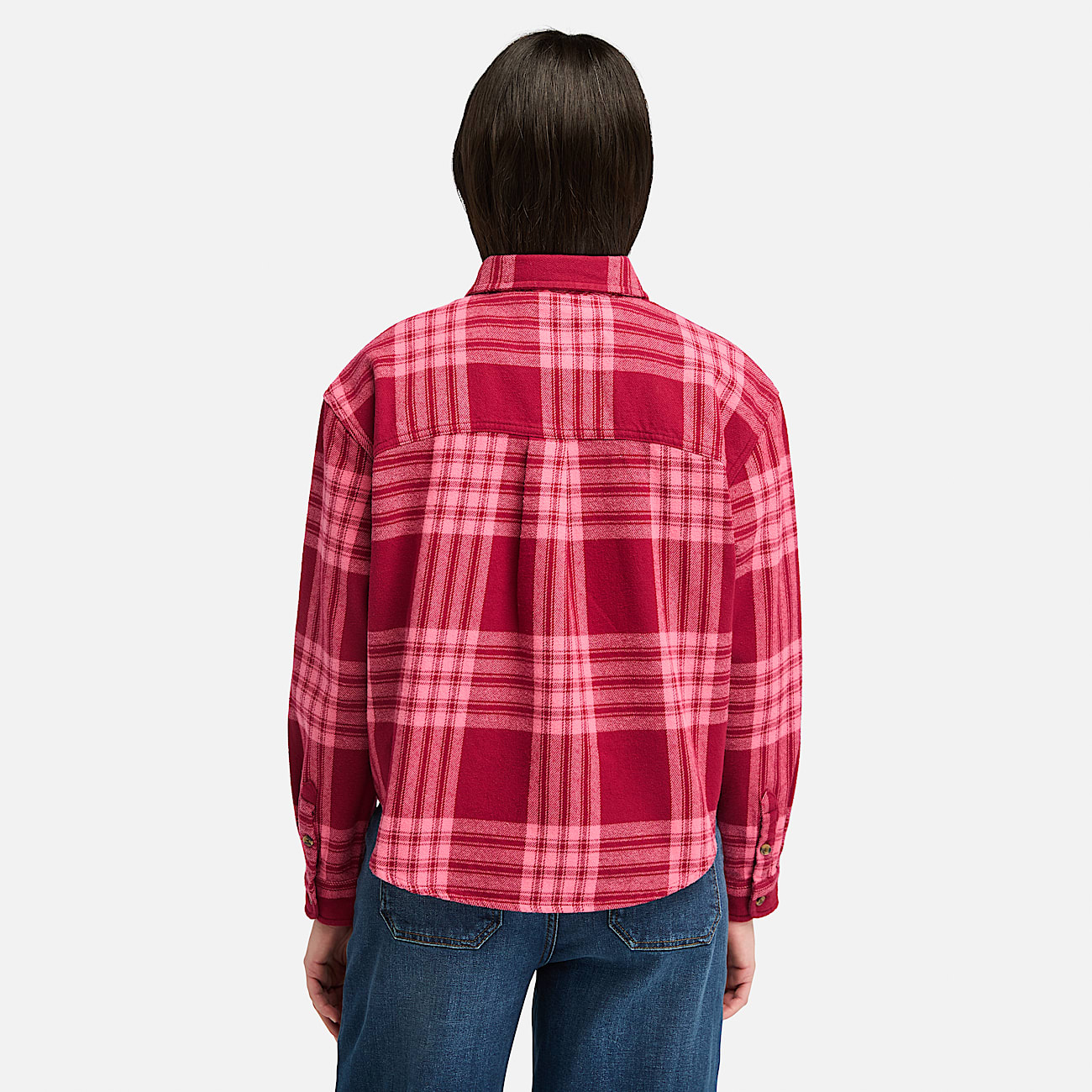 Mittelschweres Flanellhemd für Damen in Rot