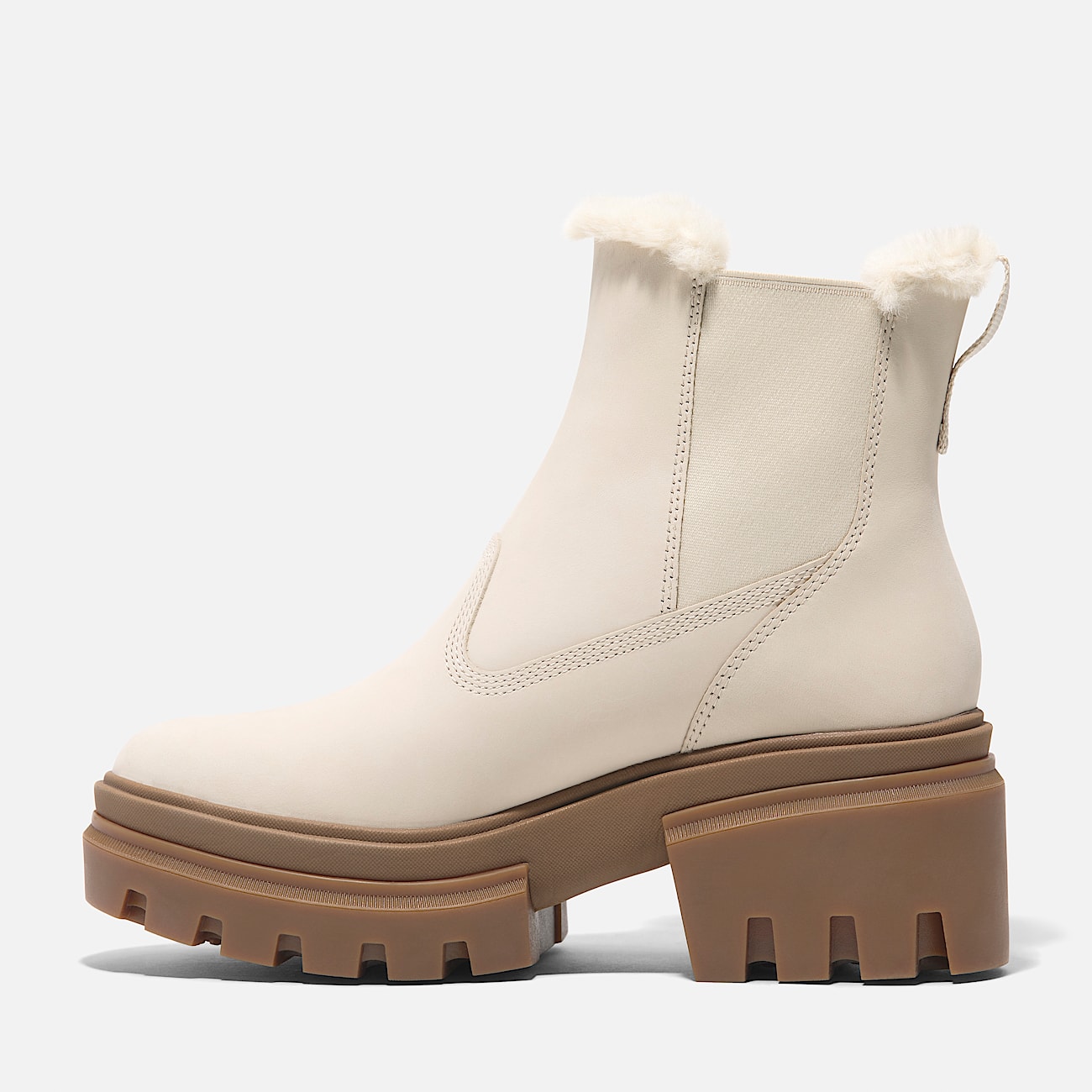 Everleigh Halfhoge Boot met warme voering voor dames in wit